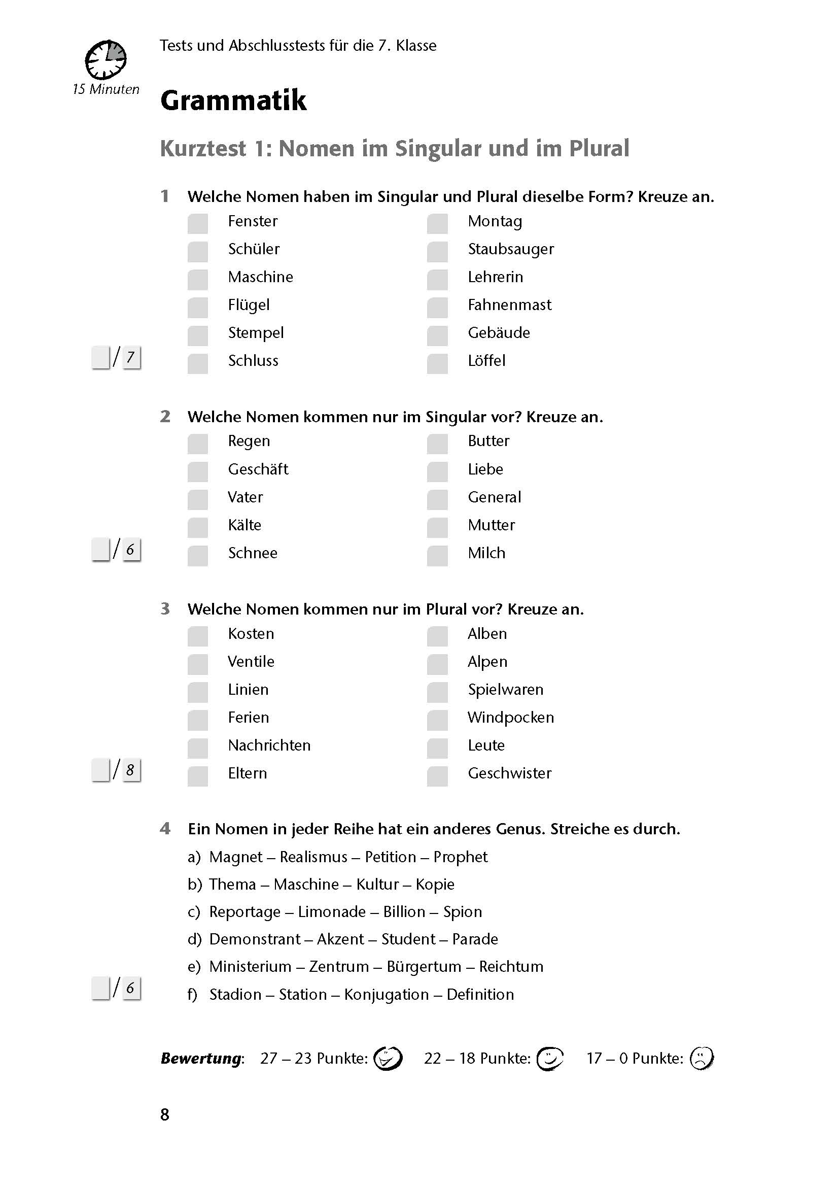 Fit in Test und Klassenarbeit – Deutsch 7./8. Klasse Gymnasium