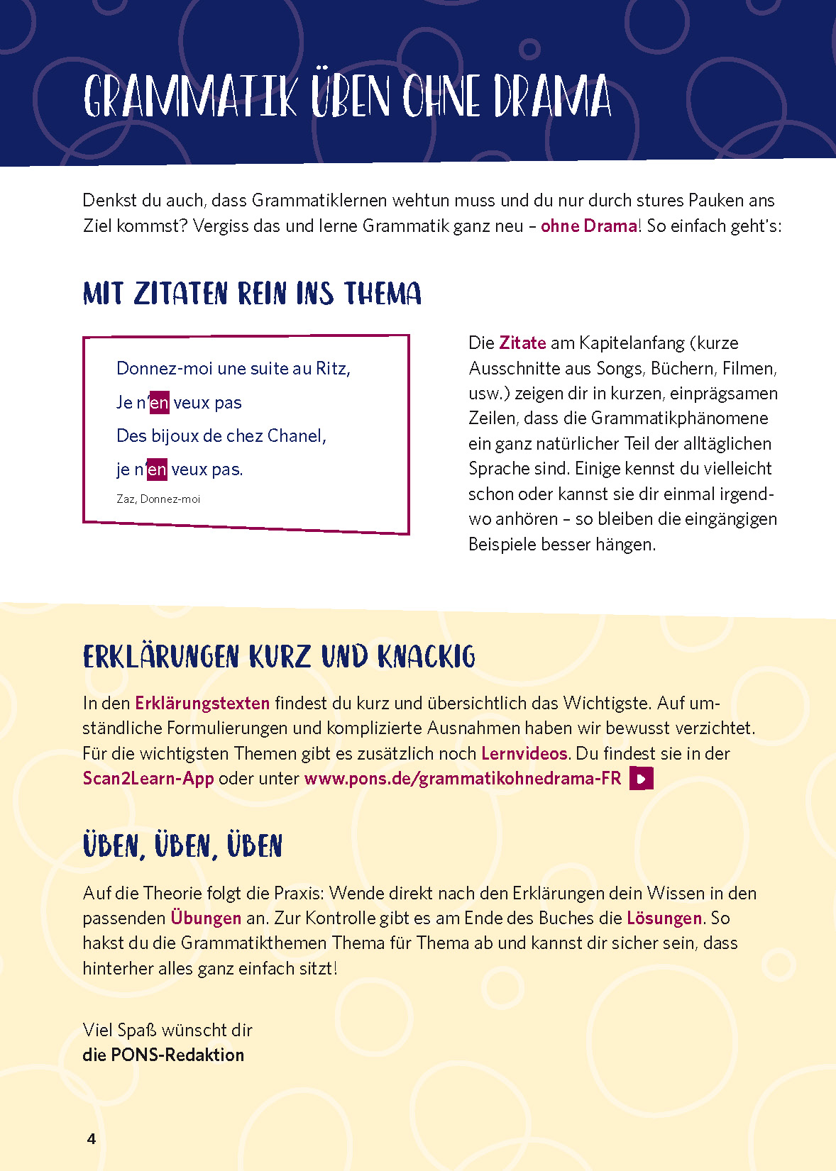 PONS Grammatik ohne Drama Französisch