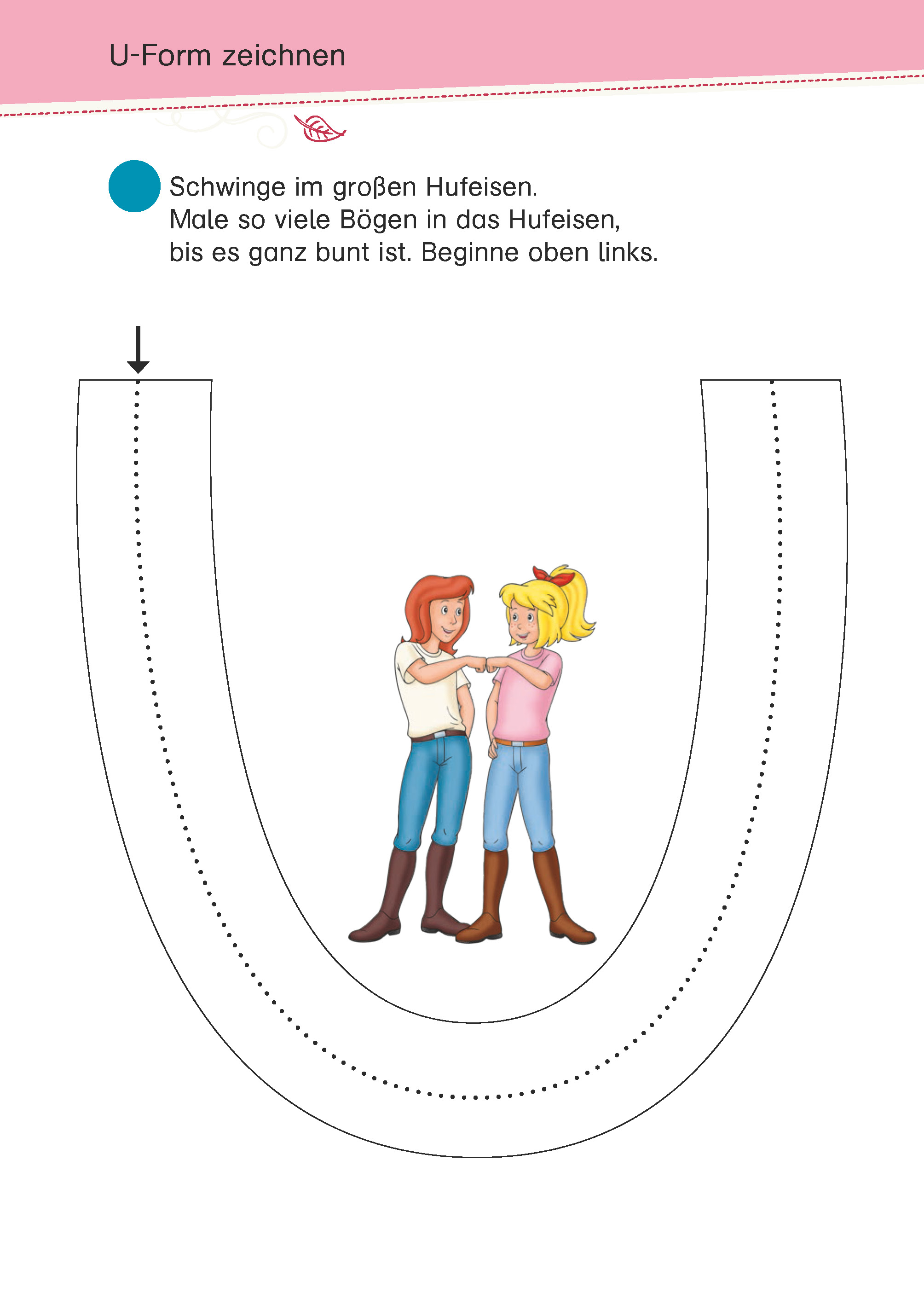Bibi & Tina: Mein Schulstart-Block Schwungübungen