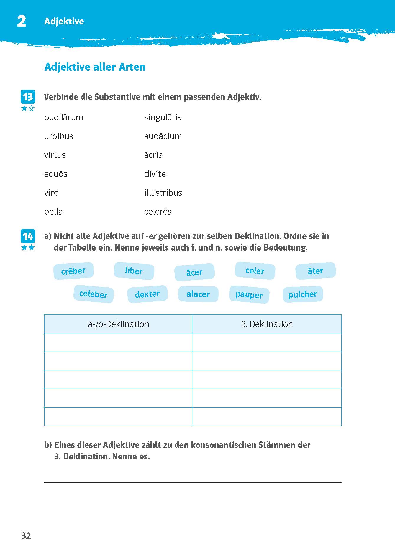 Klett 10-Minuten-Training Latein Deklinationen 1./2. Lernjahr