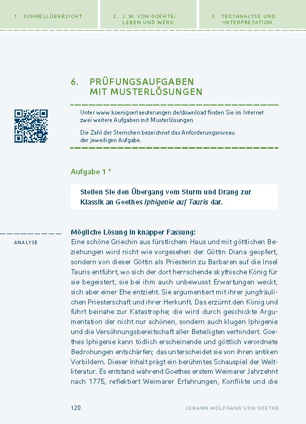 Iphigenie auf Tauris von Johann Wolfgang von Goethe