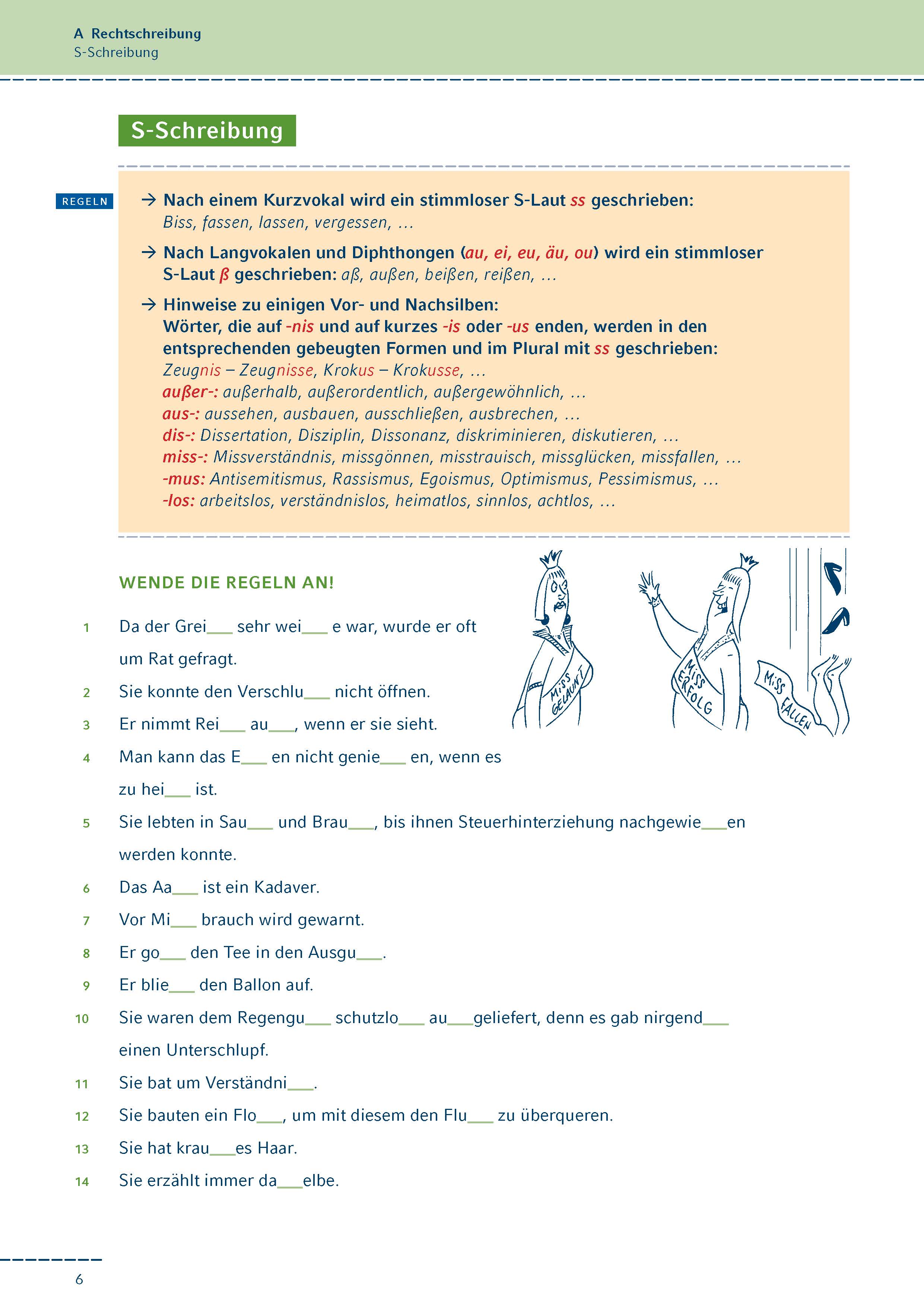Fit in Rechtschreibung und Zeichensetzung