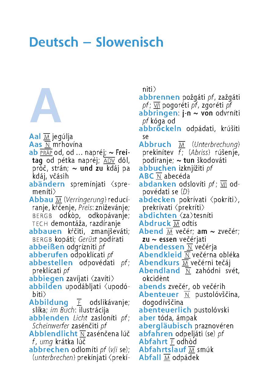 Langenscheidt Universal-Wörterbuch Slowenisch