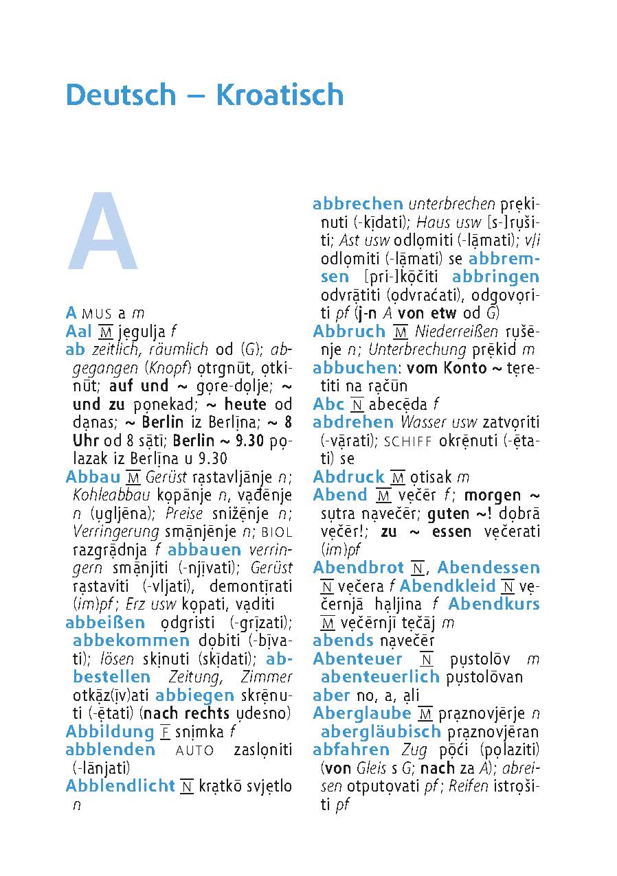 Langenscheidt Universal-Wörterbuch Kroatisch