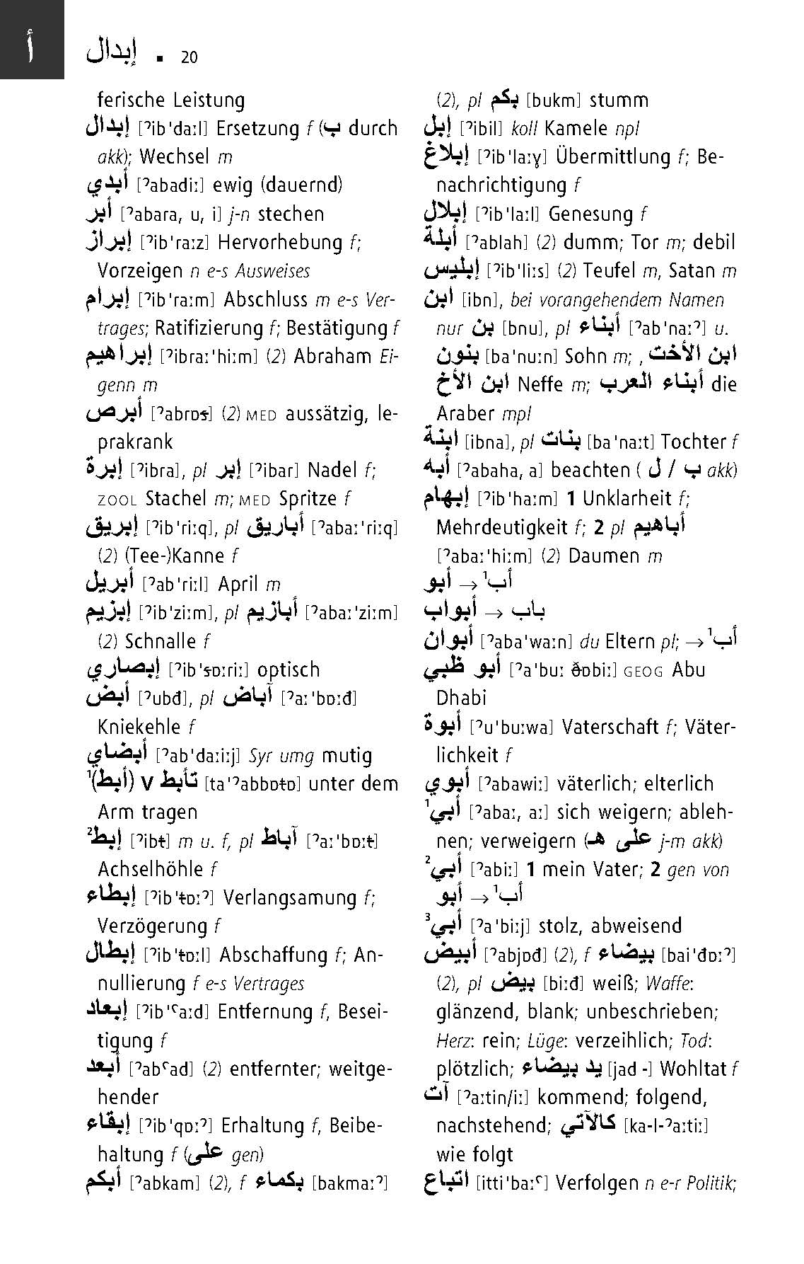 Langenscheidt Taschenwörterbuch Arabisch