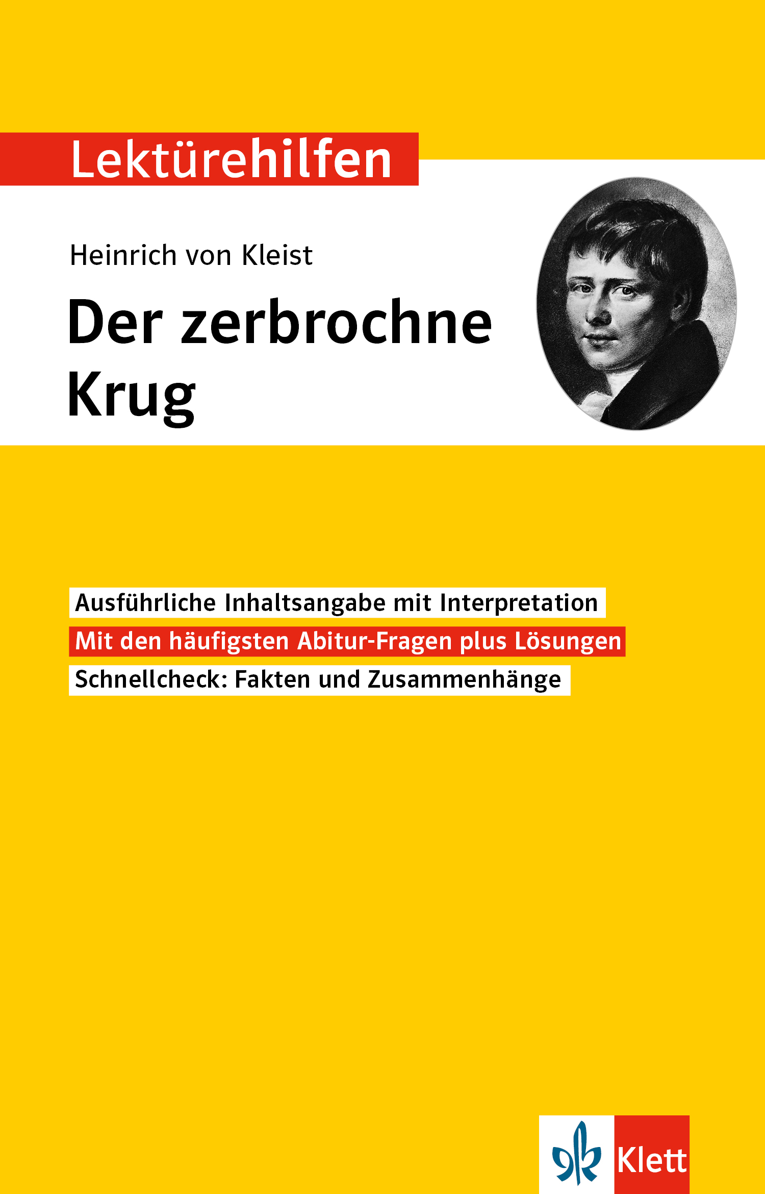 Der Zerbrochene Krug Variant Zusammenfassung Klett Lektürehilfen Heinrich von Kleist, Der zerbrochne Krug