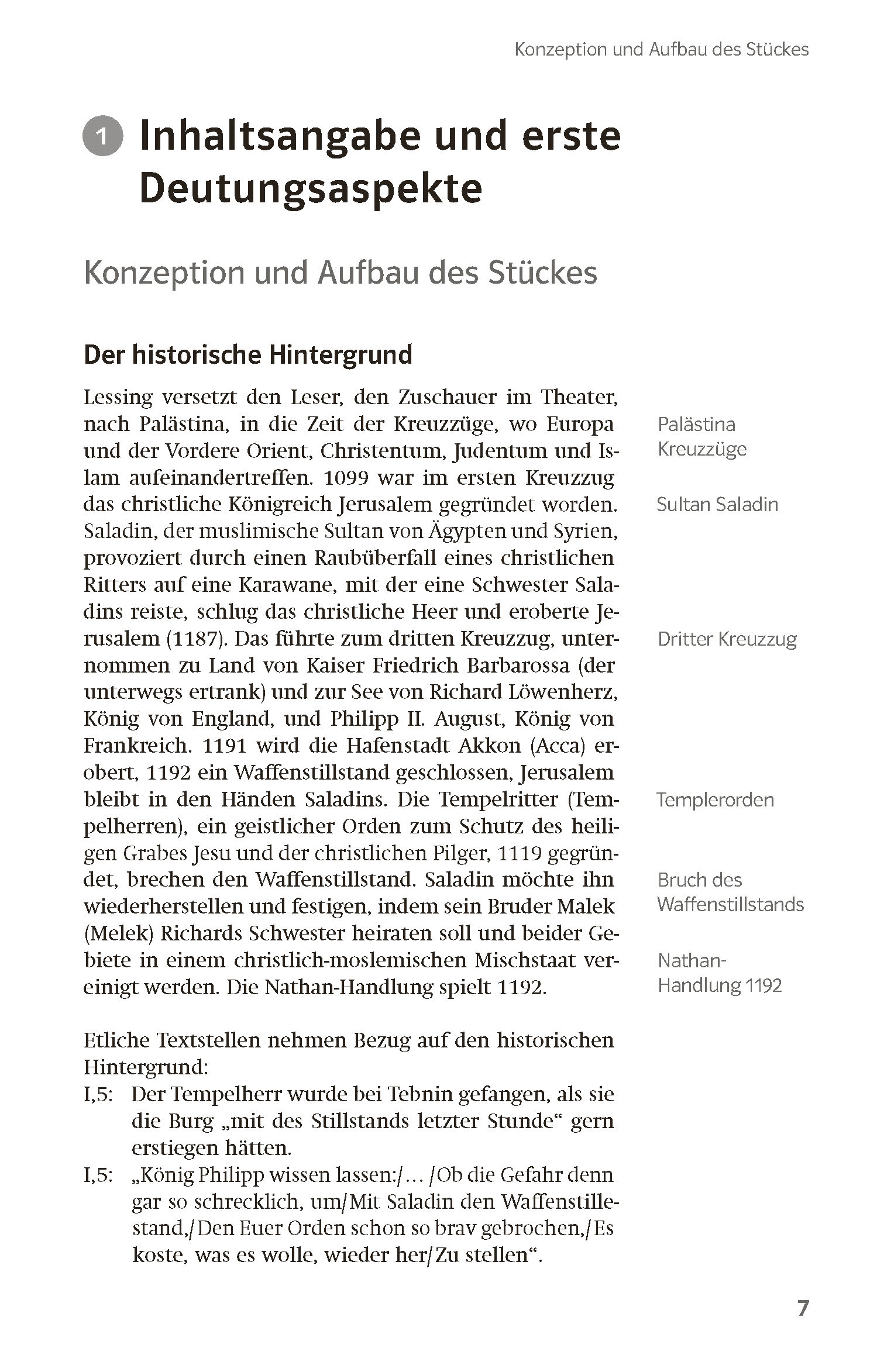 Klett Lektürehilfen Gotthold Ephraim Lessing, Nathan der Weise