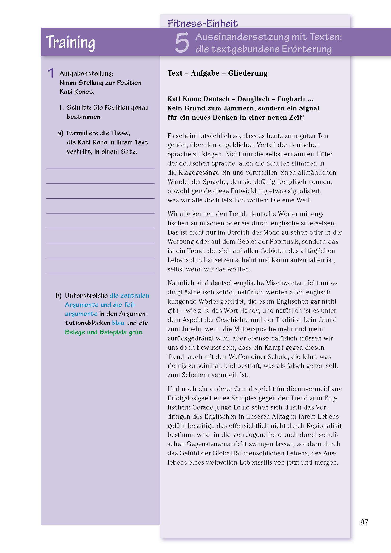 Aufsatz - Argumentieren und Erörtern. Deutsch Klasse 9/10.