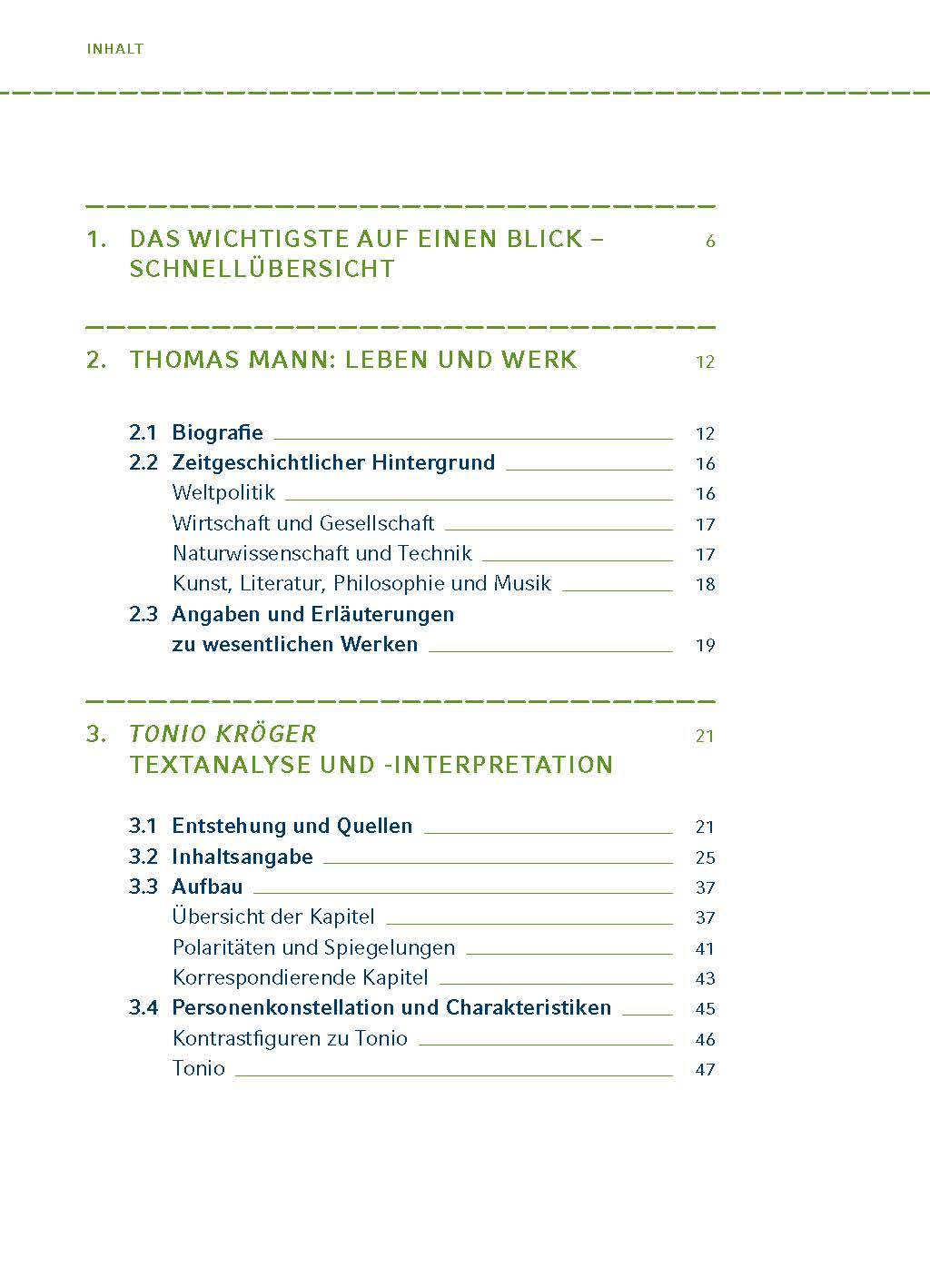 Tonio Kröger / Mario und der Zauberer von Thomas Mann