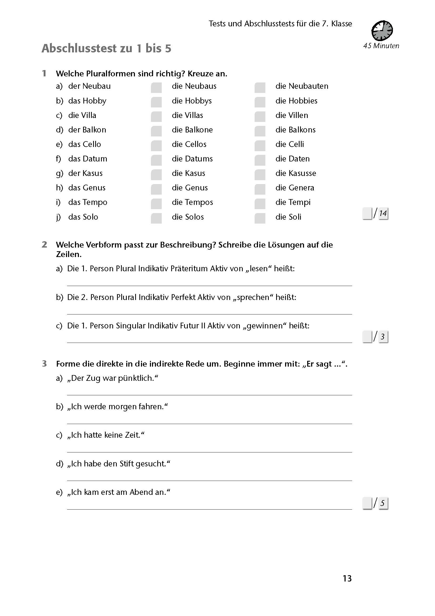Fit in Test und Klassenarbeit – Deutsch 7./8. Klasse Gymnasium