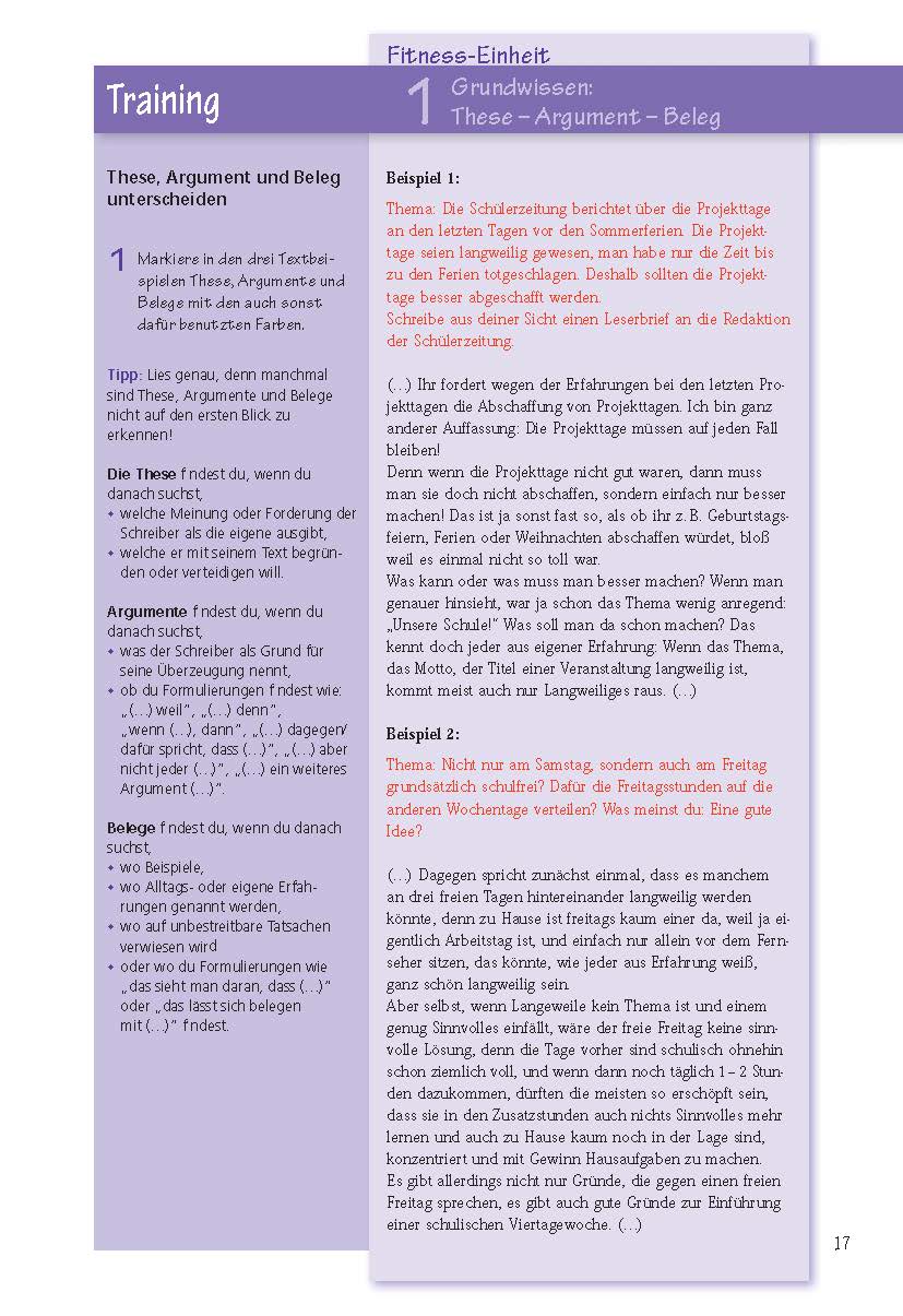 Aufsatz - Argumentieren und Erörtern. Deutsch Klasse 7/8