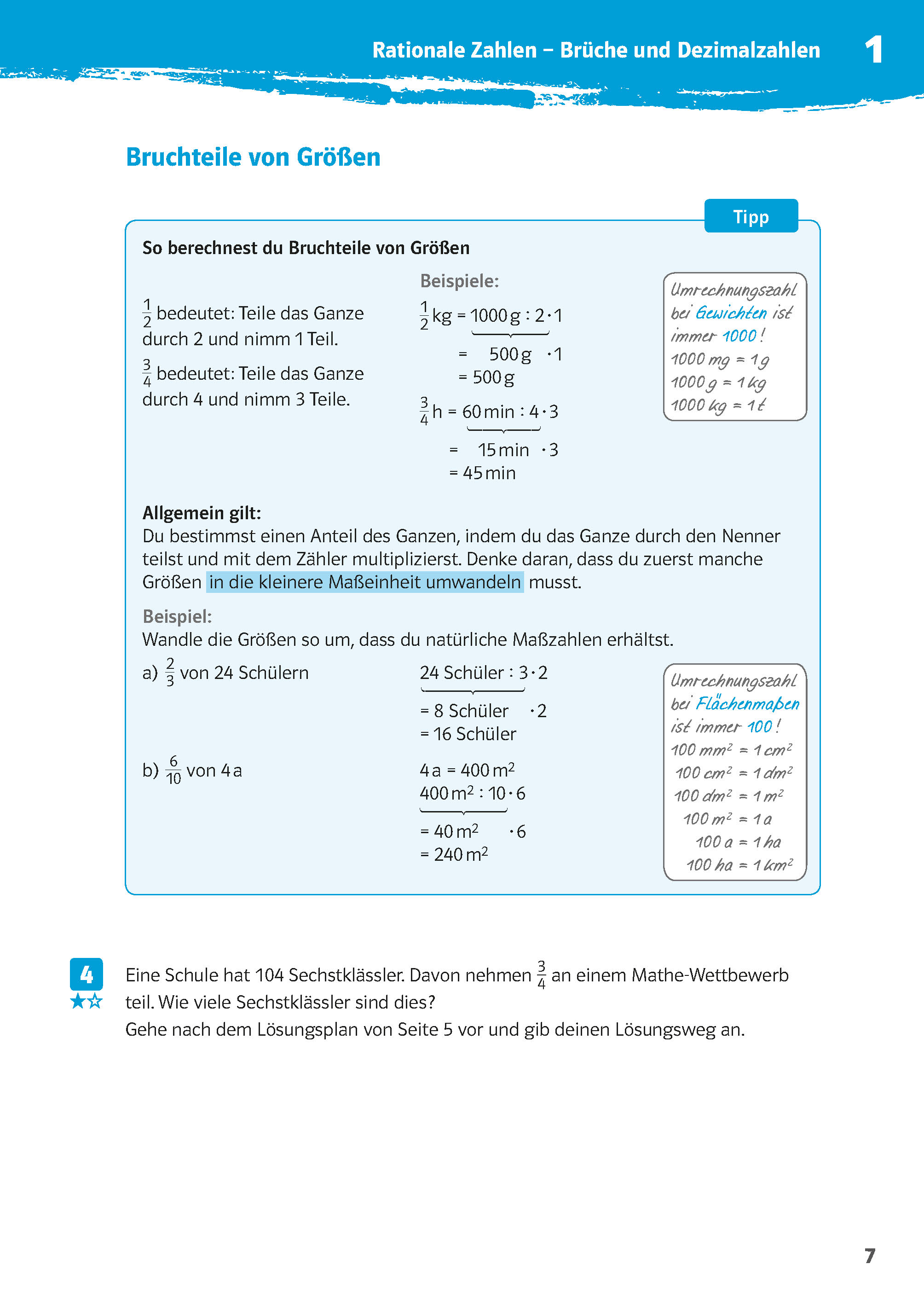 Klett 10-Minuten-Training Mathematik Textaufgaben 6. Klasse Klett 10-Minuten-Training Mathematik Textaufgaben 6. Klasse