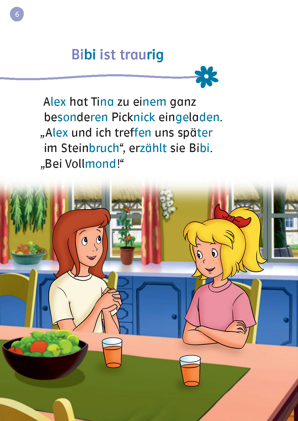 Lesefuchs Bibi & Tina: Picknick bei Vollmond Lesestufe 1
