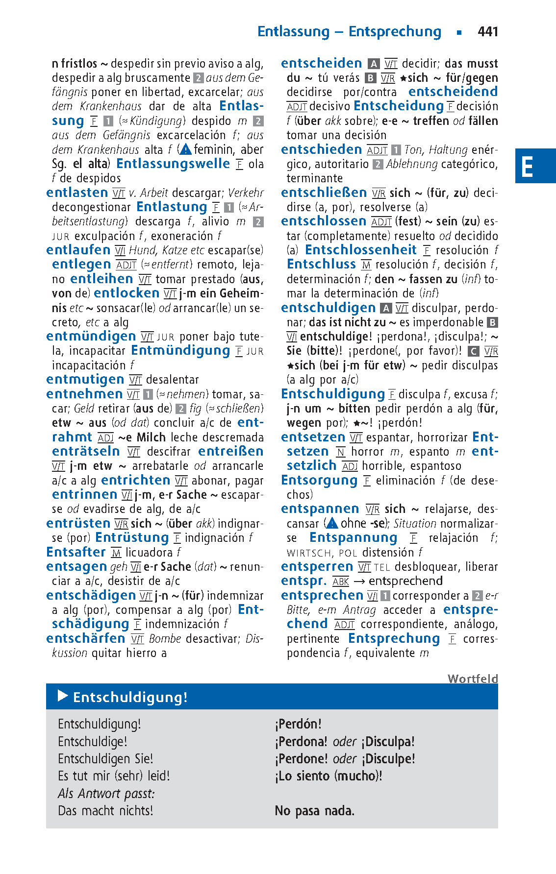 Langenscheidt Schulwörterbuch Spanisch