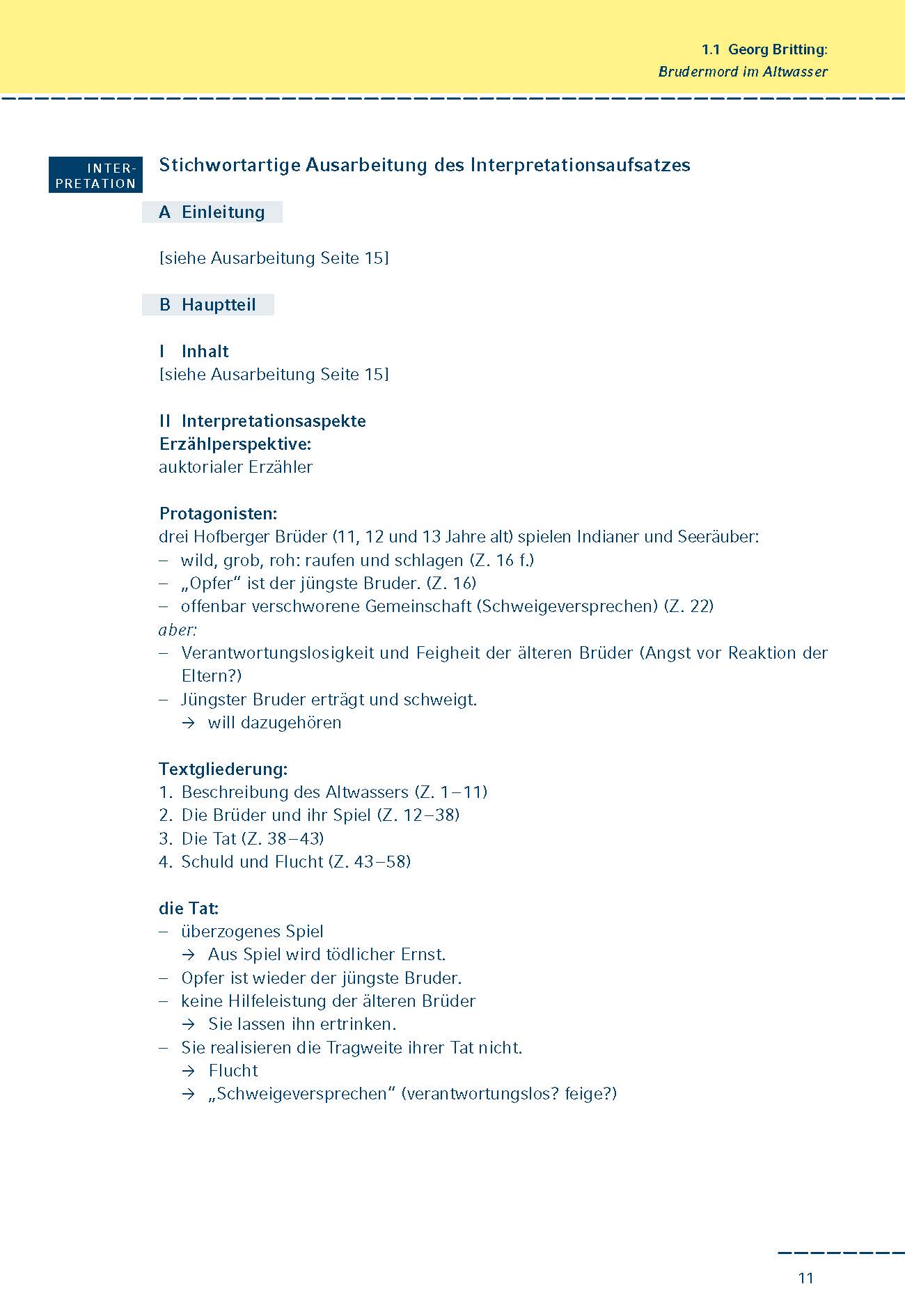 Beliebte Kurzgeschichten interpretiert