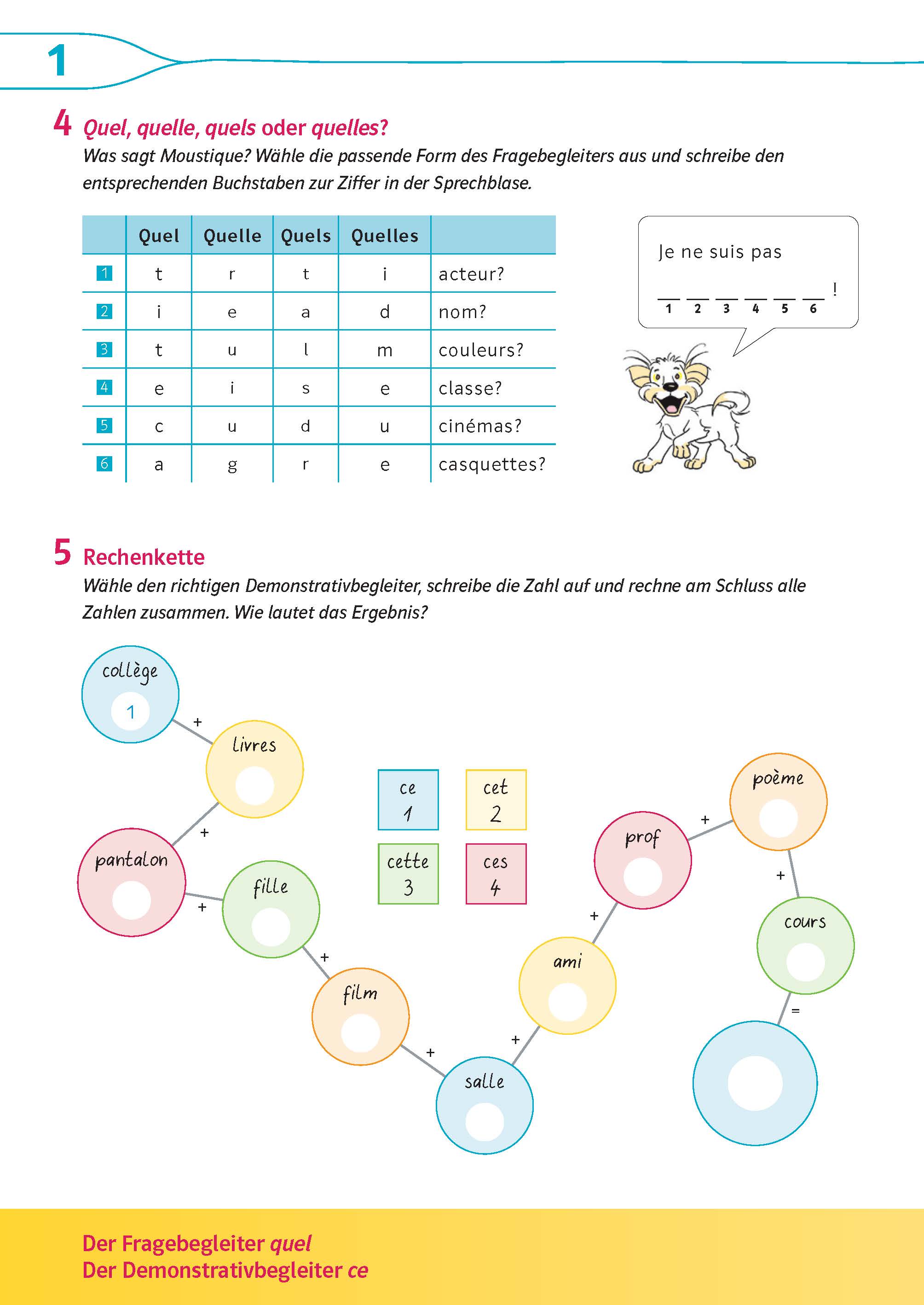 Découvertes 2 jaune/bleue - Übungsblock 2. Lernjahr