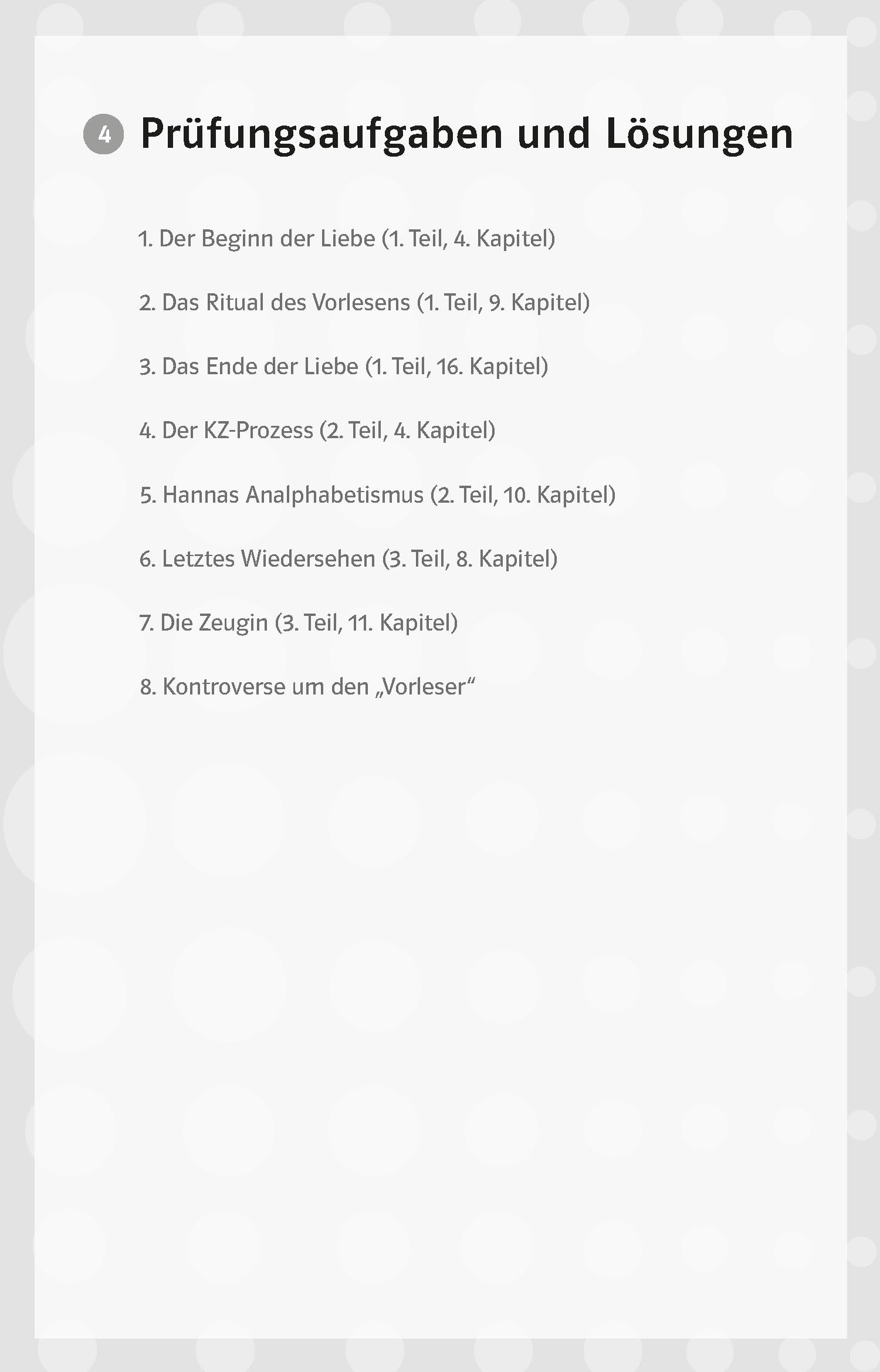 Klett Lektürehilfen Bernhard Schlink, Der Vorleser Klett Lektürehilfen Bernhard Schlink, Der Vorleser