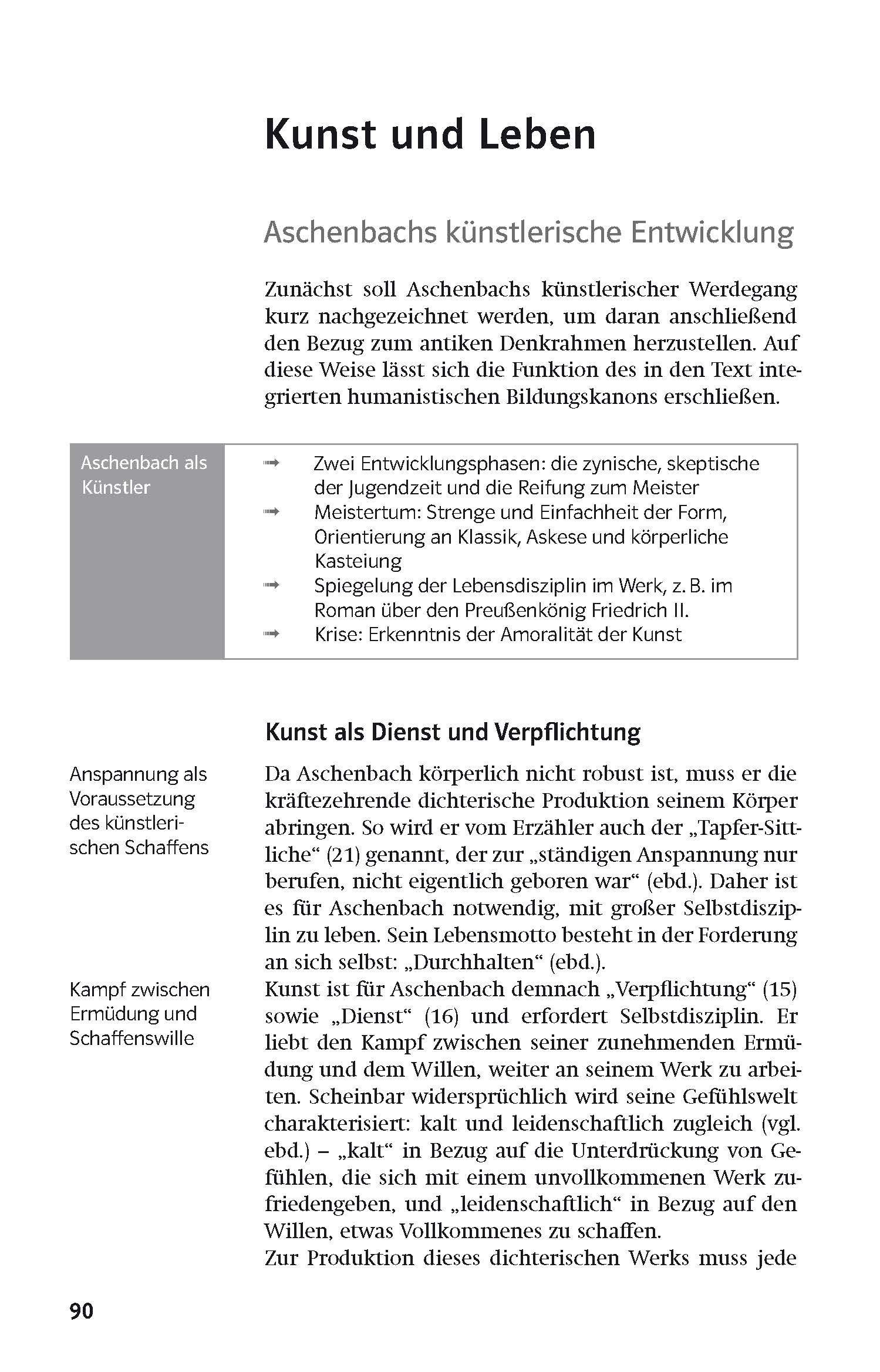 Klett Lektürehilfen Thomas Mann, Der Tod in Venedig