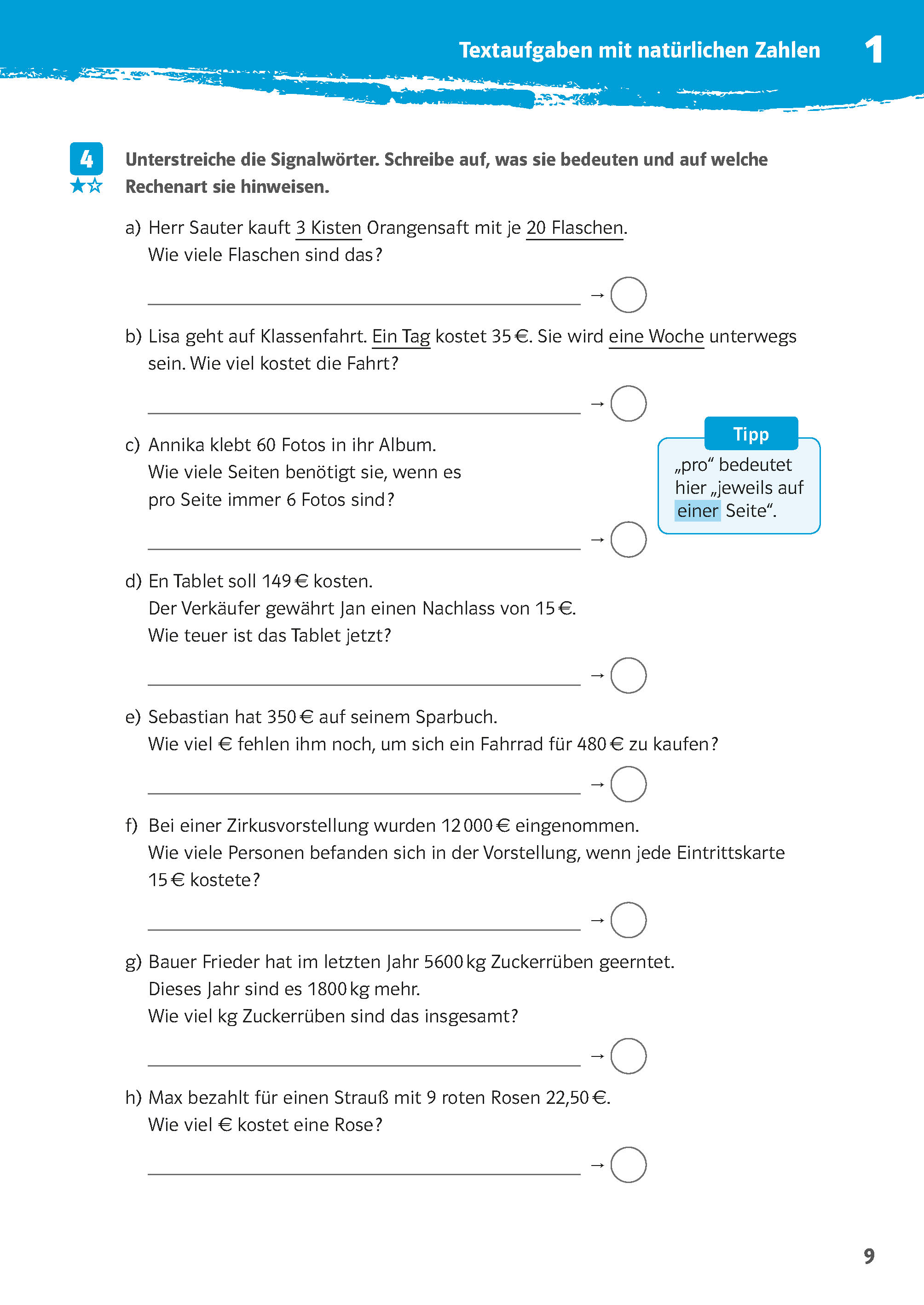 Klett 10-Minuten-Training Mathematik Textaufgaben 5. Klasse Klett 10-Minuten-Training Mathematik Textaufgaben 5. Klasse