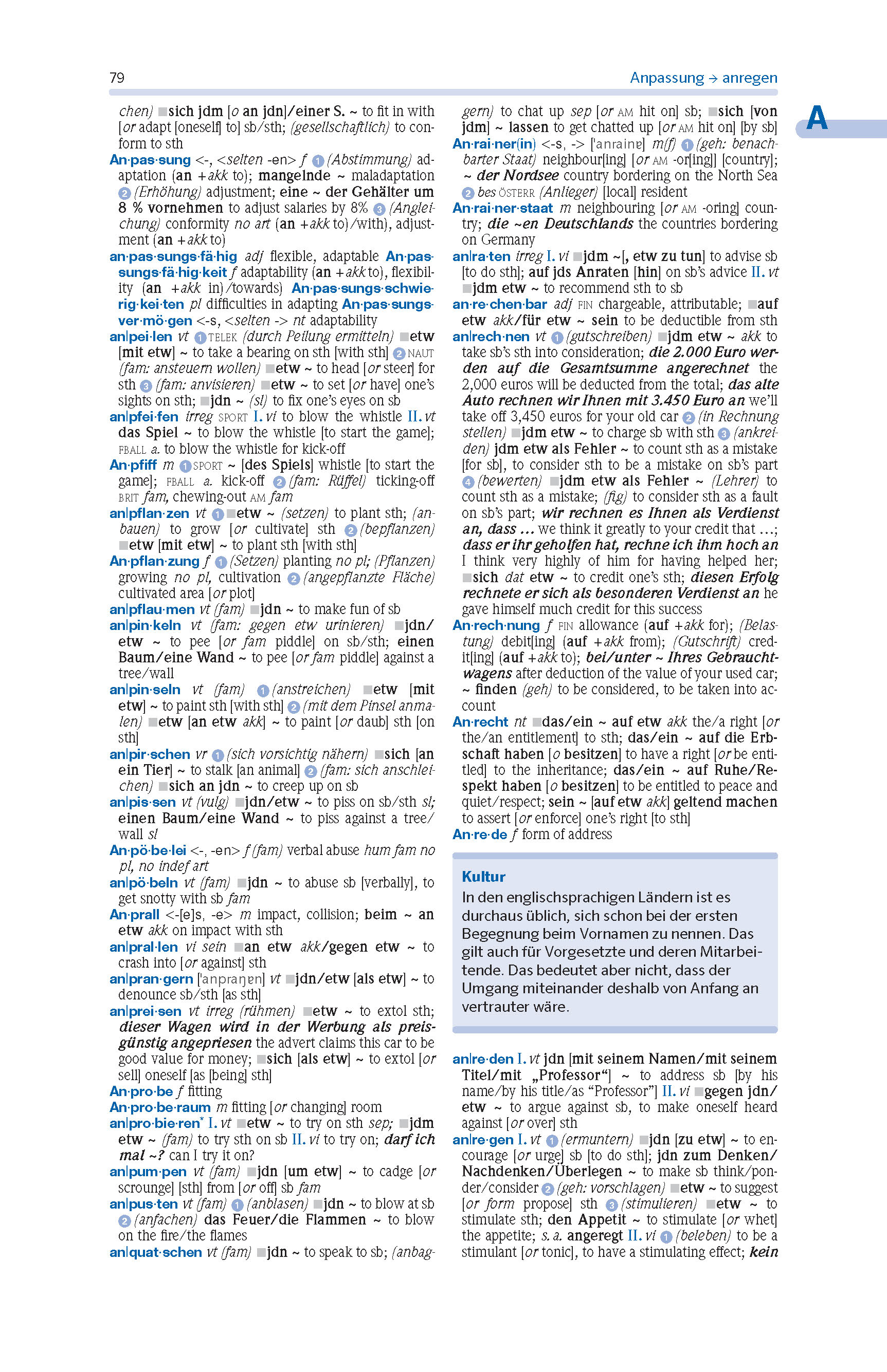 PONS Wörterbuch Schule und Studium Deutsch - Englisch, Band 2