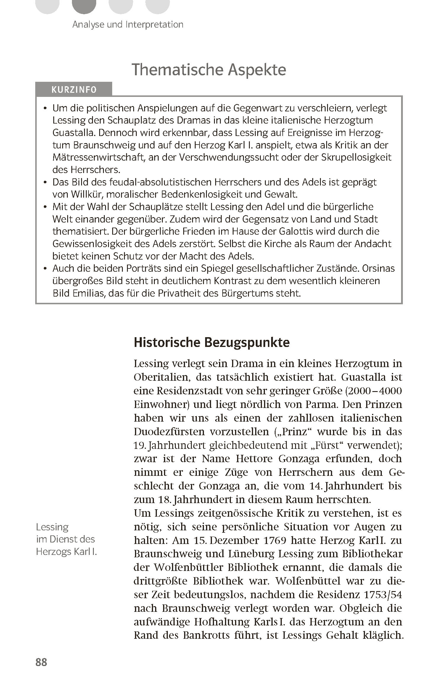Klett Lektürehilfen Gotthold Ephraim Lessing, Emilia Galotti
