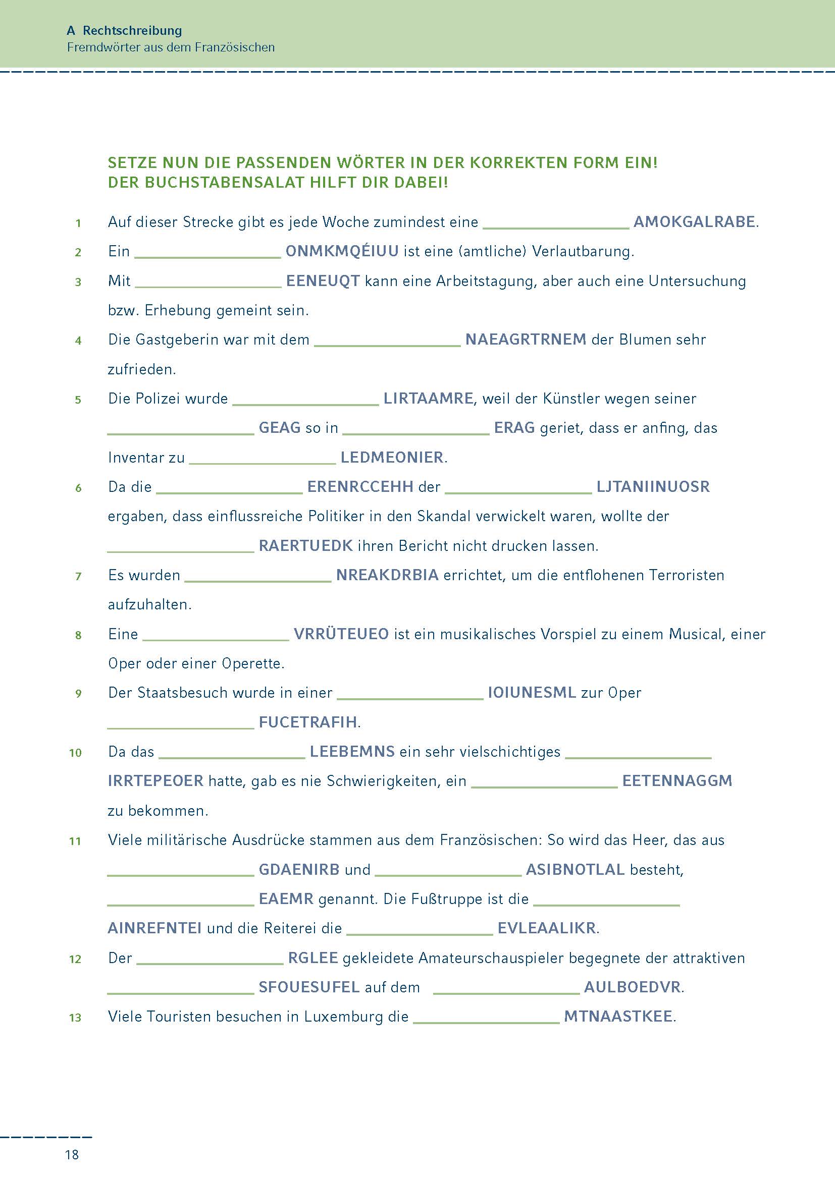 Fit in Rechtschreibung und Zeichensetzung