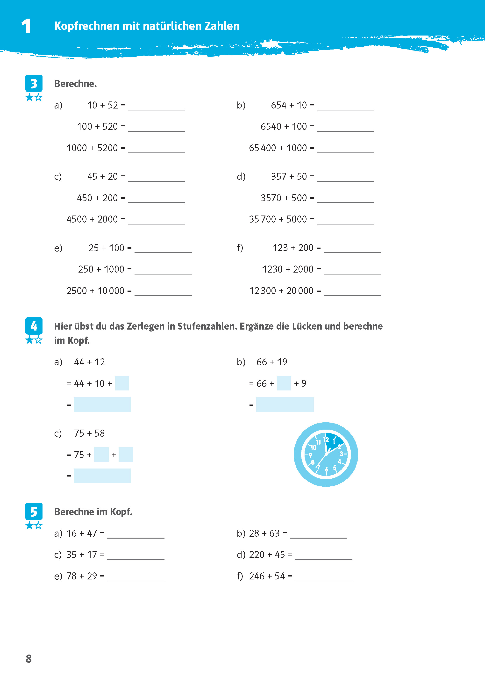 Klett 10-Minuten-Training Mathematik Kopfrechnen 5. Klasse Klett 10-Minuten-Training Mathematik Kopfrechnen 5. Klasse