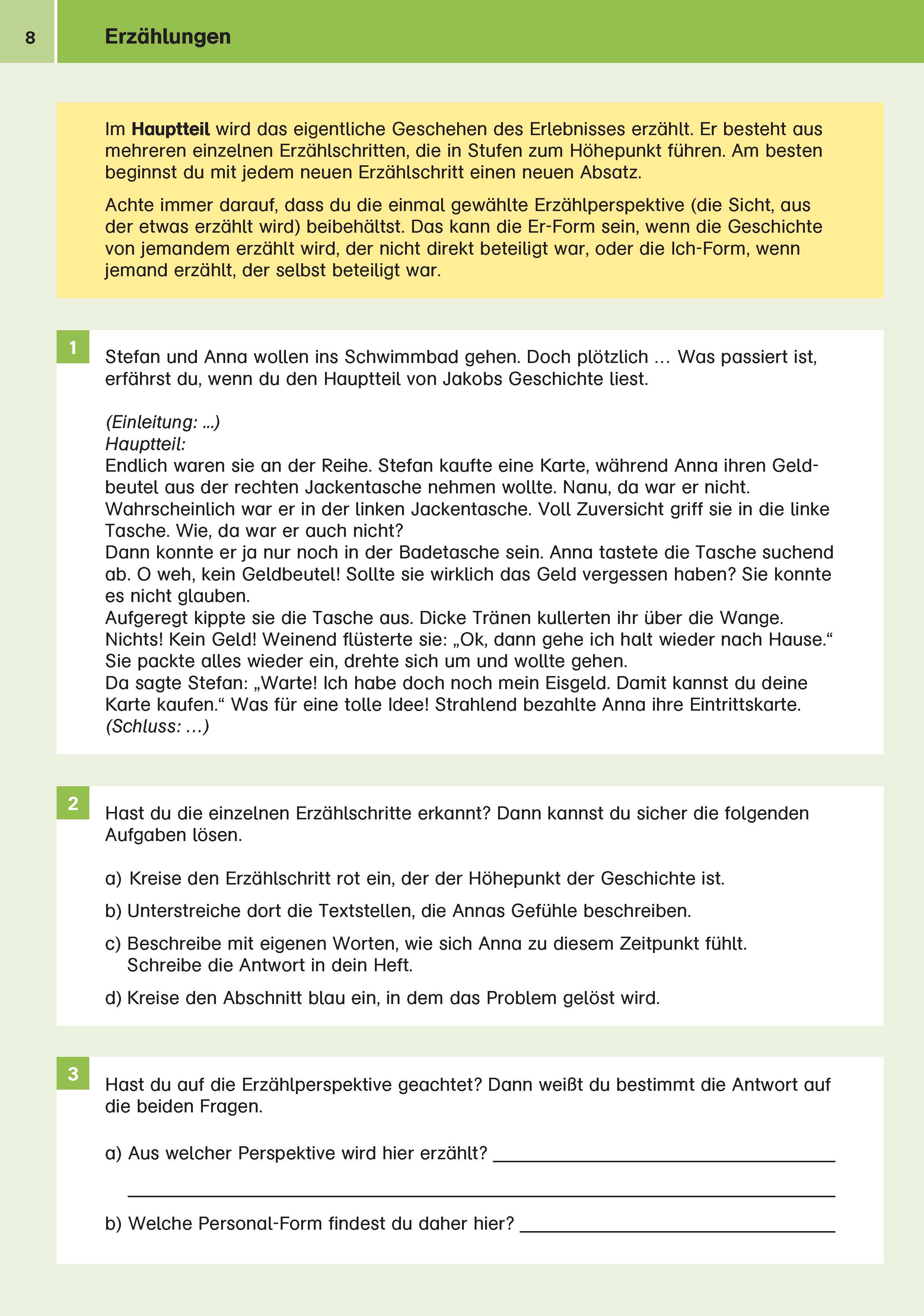 Klett Sicher ins Gymnasium Aufsatz 4. Klasse