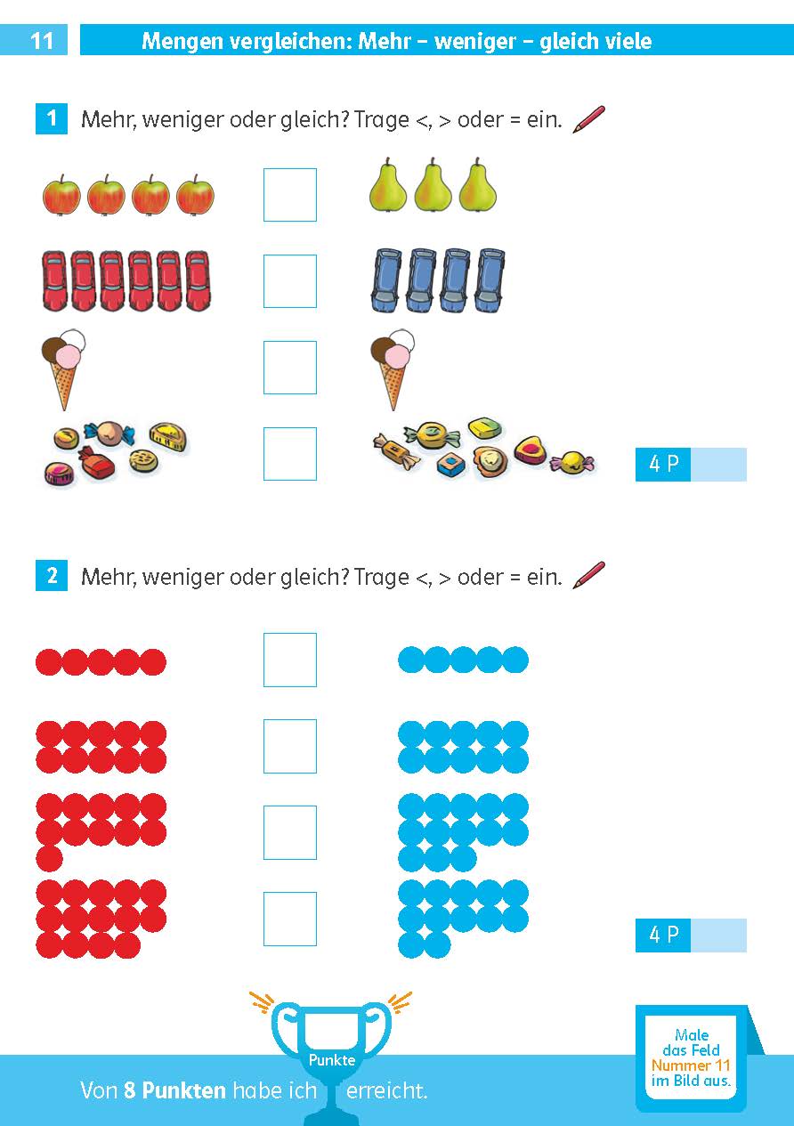 Klett Die Mathe-Helden: Mathe-Testblock So gut bin ich! 1. Klasse