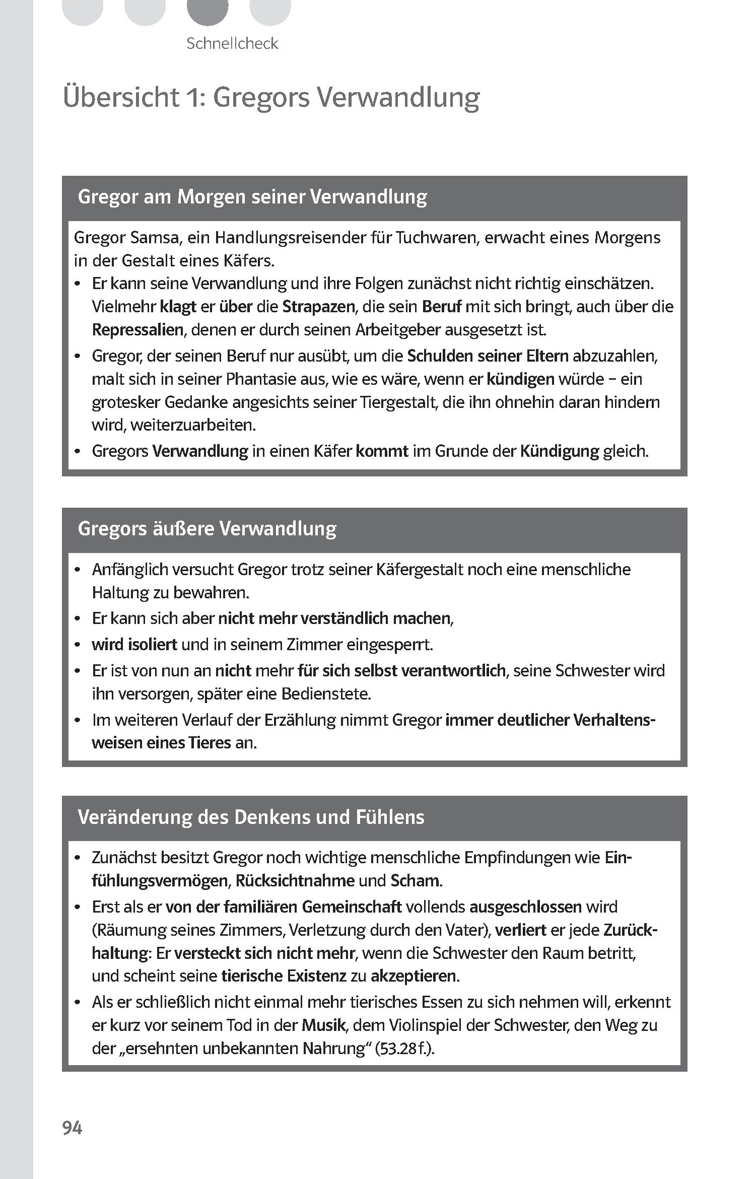 Klett Lektürehilfen Franz Kafka, Die Verwandlung