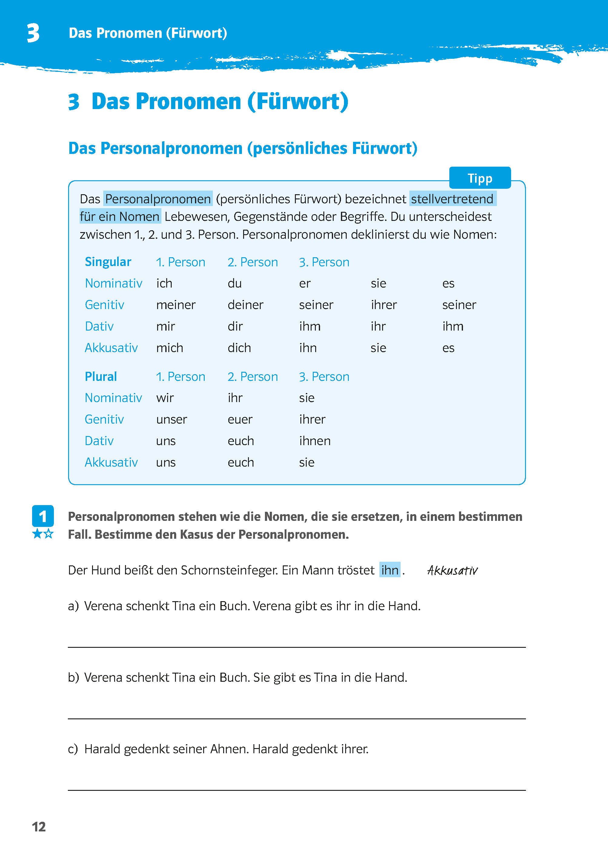 Klett 10-Minuten-Training Deutsch Wortarten 5./6. Klasse