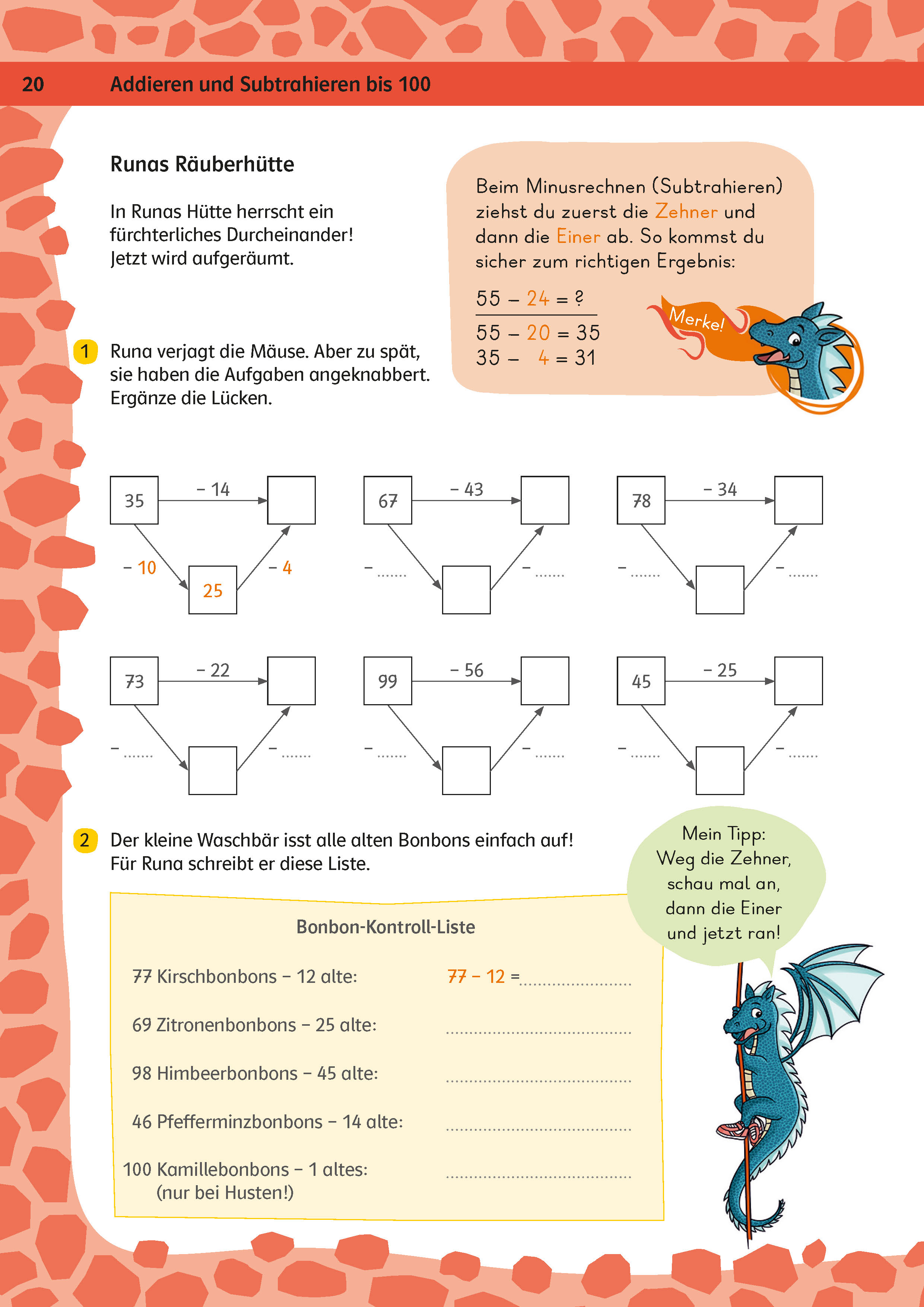 Klett Team Drachenstark: Das große Trainingsbuch Mathe 2. Klasse