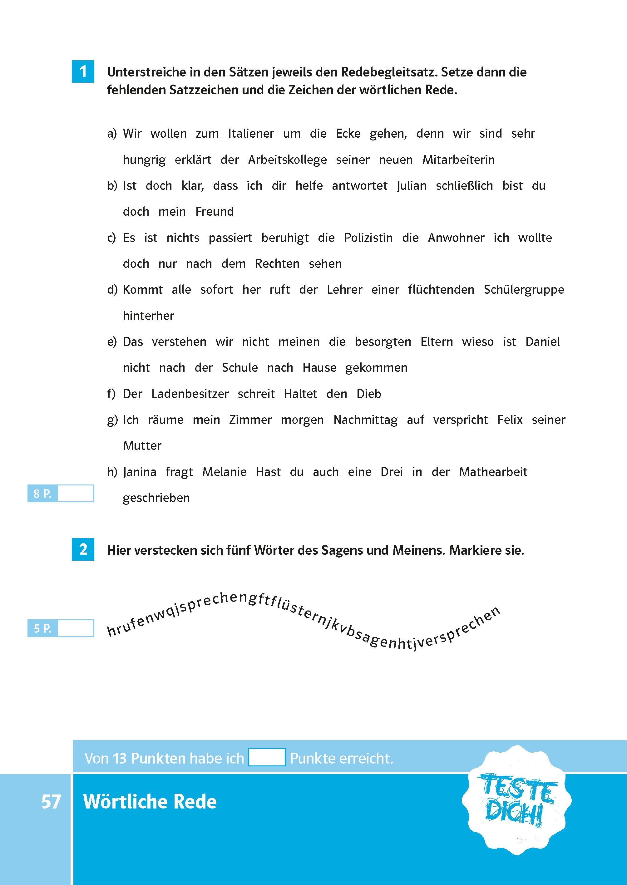 PONS Der große Testblock Deutsch 5./6. Klasse