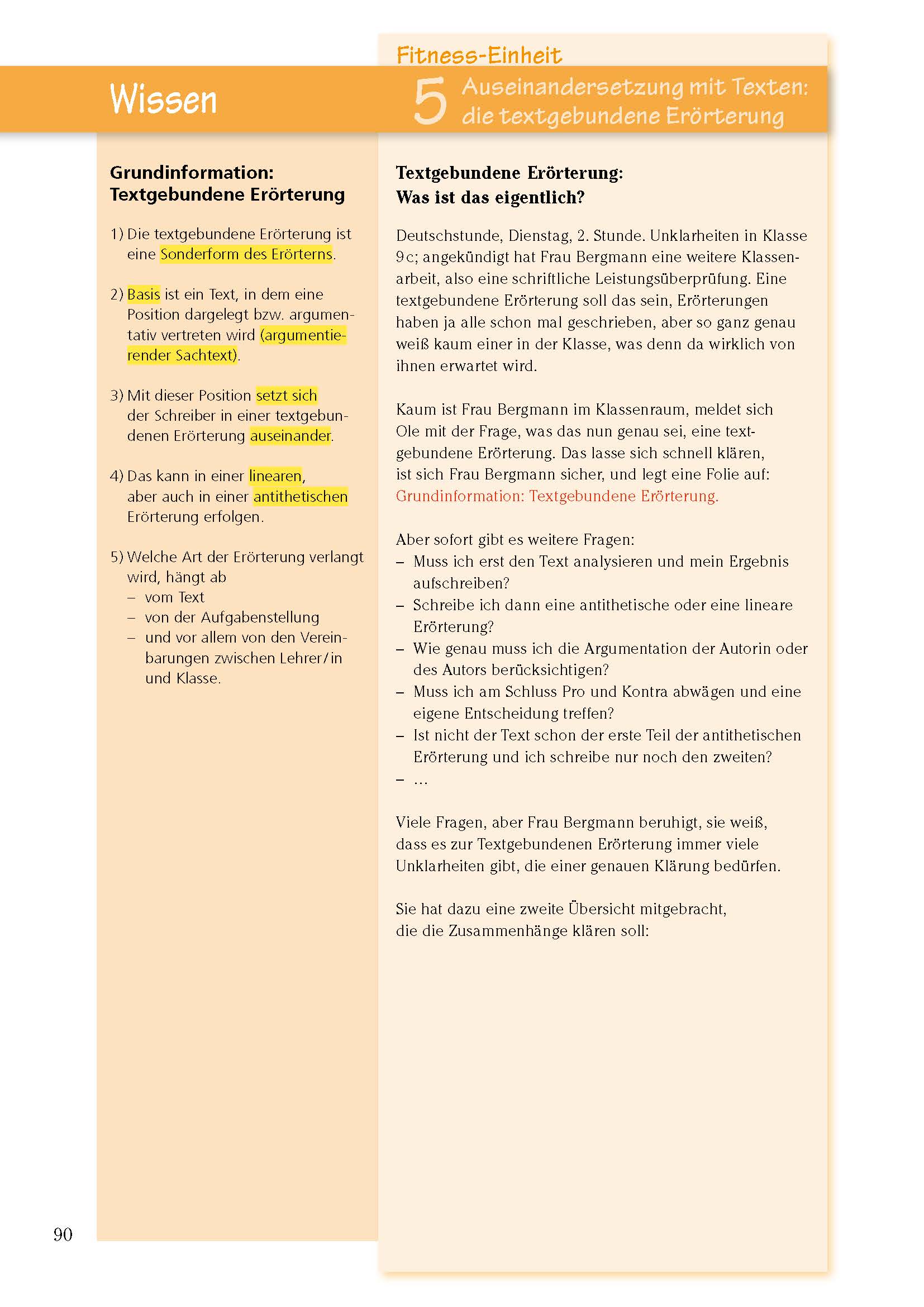 Aufsatz - Argumentieren und Erörtern. Deutsch Klasse 9/10.