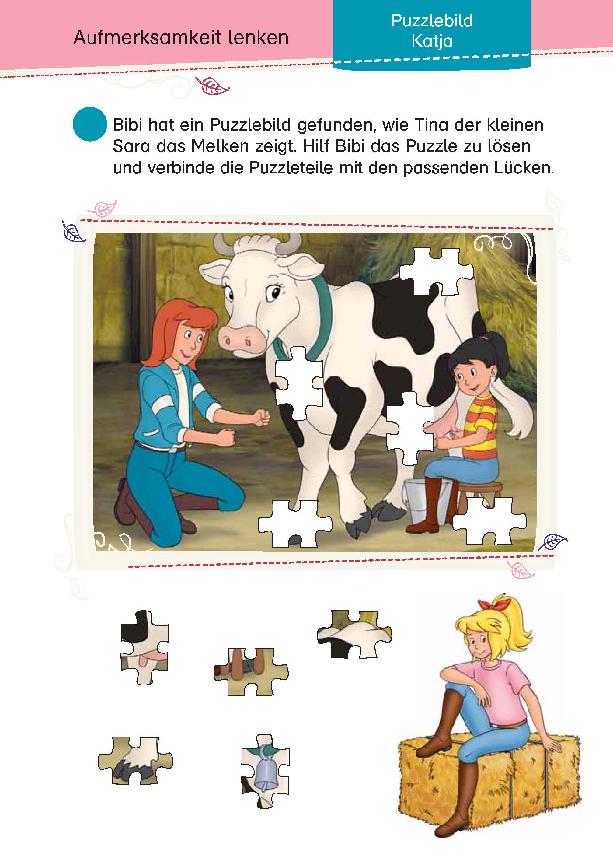 Bibi & Tina: Mein Schulstart-Block Konzentrations- und Denkspiele