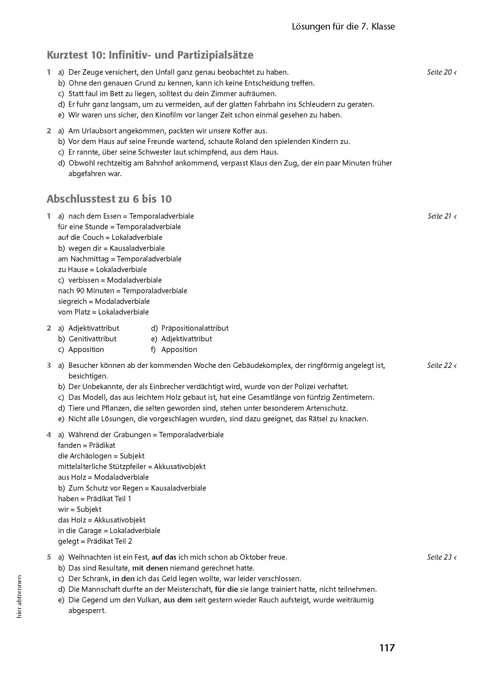 Fit in Test und Klassenarbeit – Deutsch 7./8. Klasse Gymnasium