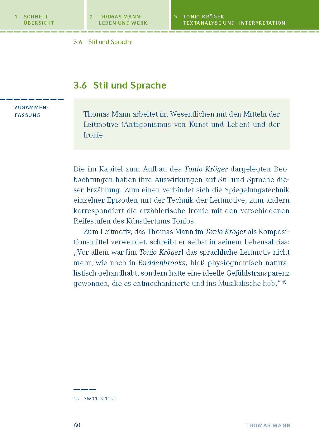 Tonio Kröger / Mario und der Zauberer von Thomas Mann