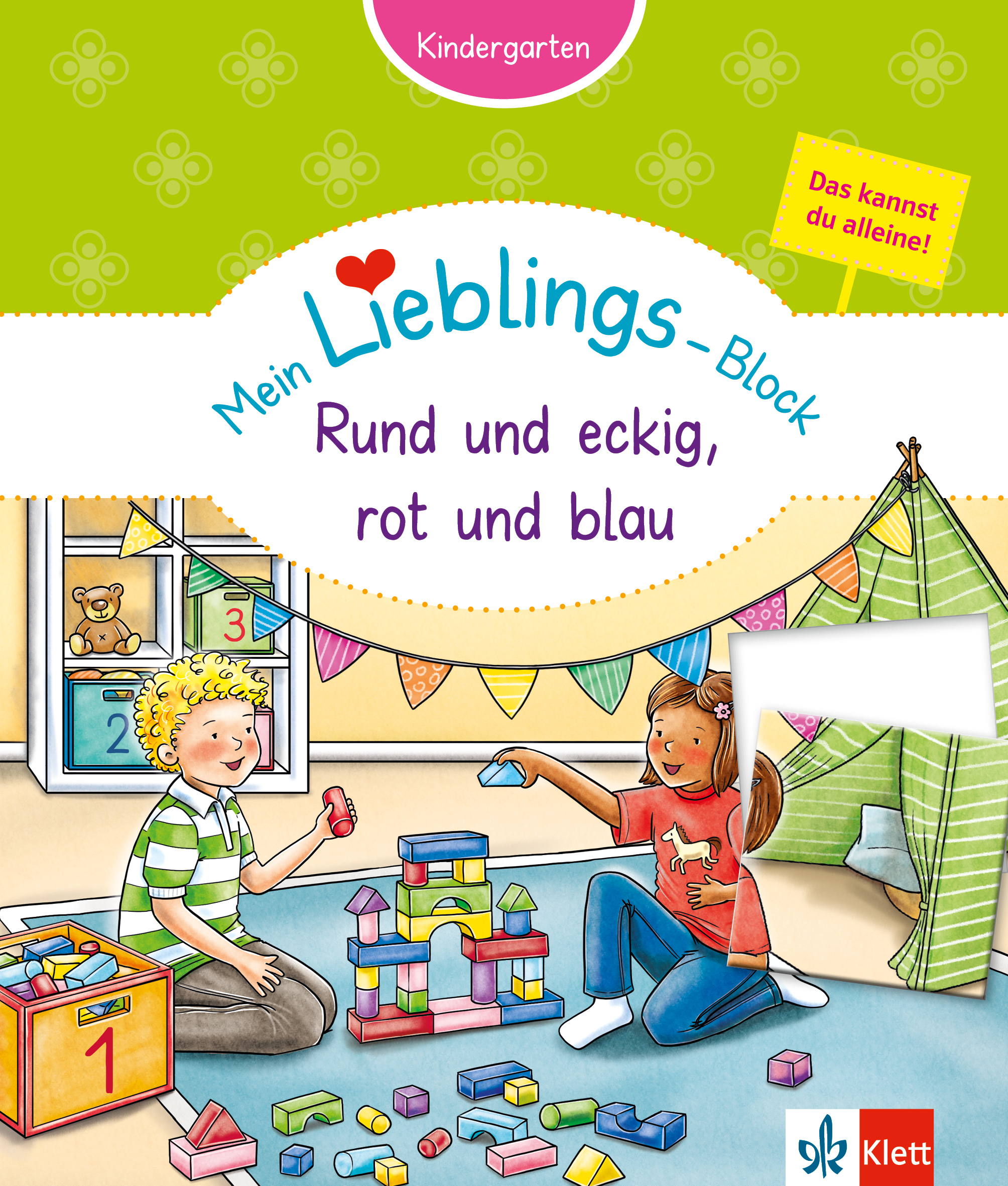 Klett Mein Lieblings-Block Rund und eckig, rot und blau Klett Mein Lieblings-Block Rund und eckig, rot und blau