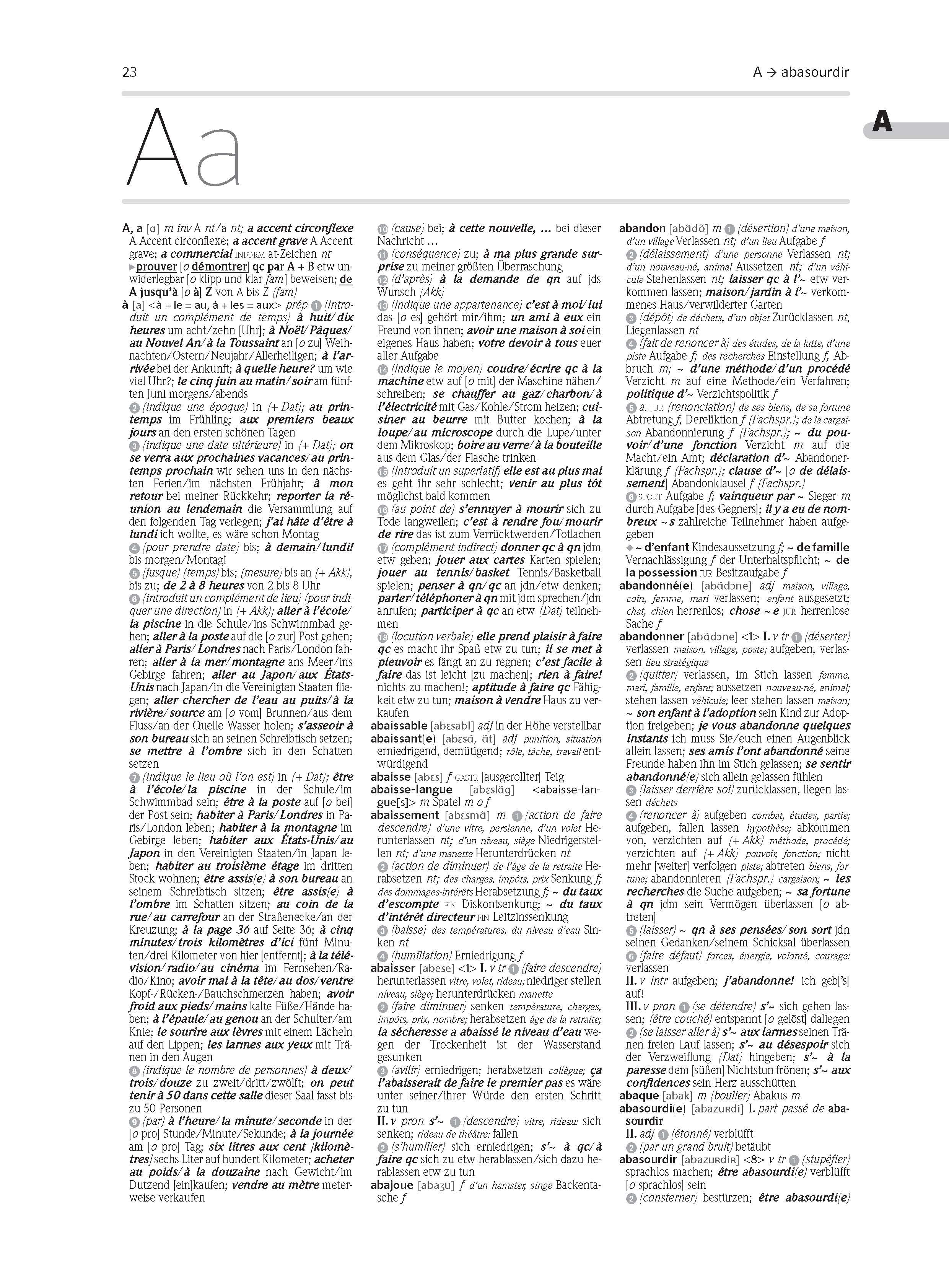 PONS Großwörterbuch Französisch