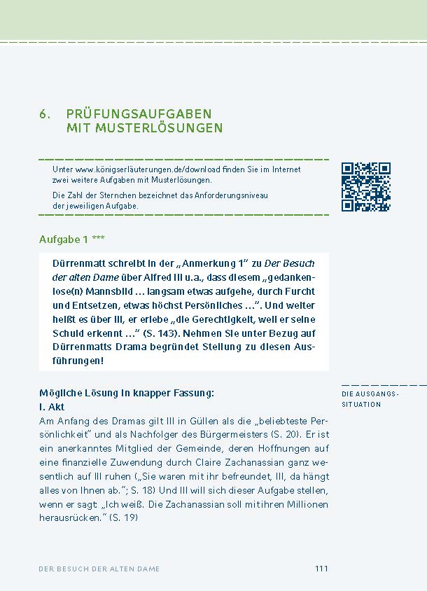 Der Besuch der alten Dame von Friedrich Dürrenmatt