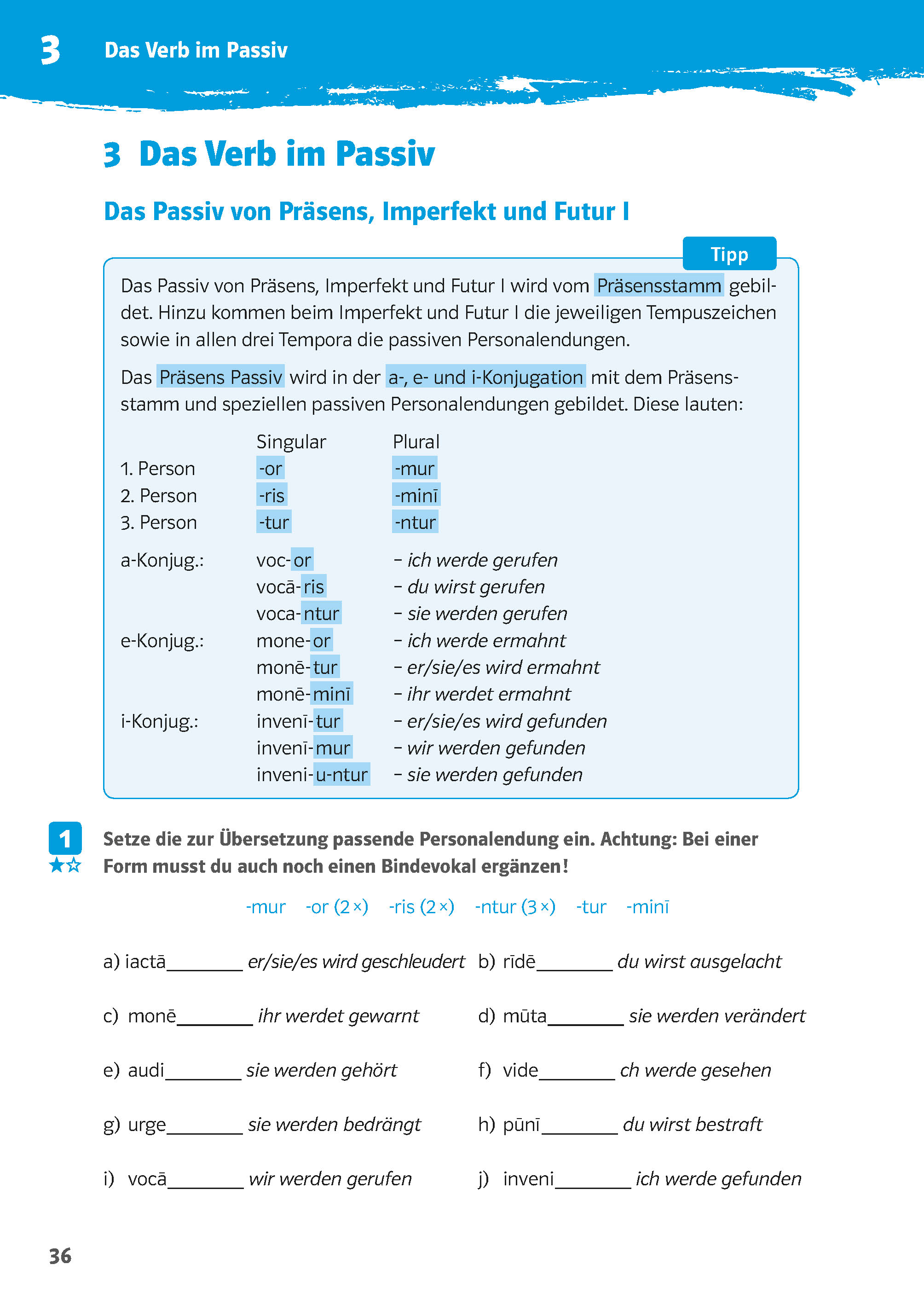 Klett 10-Minuten-Training Latein Grammatik Verben konjugieren 1./2. Lernjahr Klett 10-Minuten-Training Latein Grammatik Verben konjugieren 1./2. Lernjahr