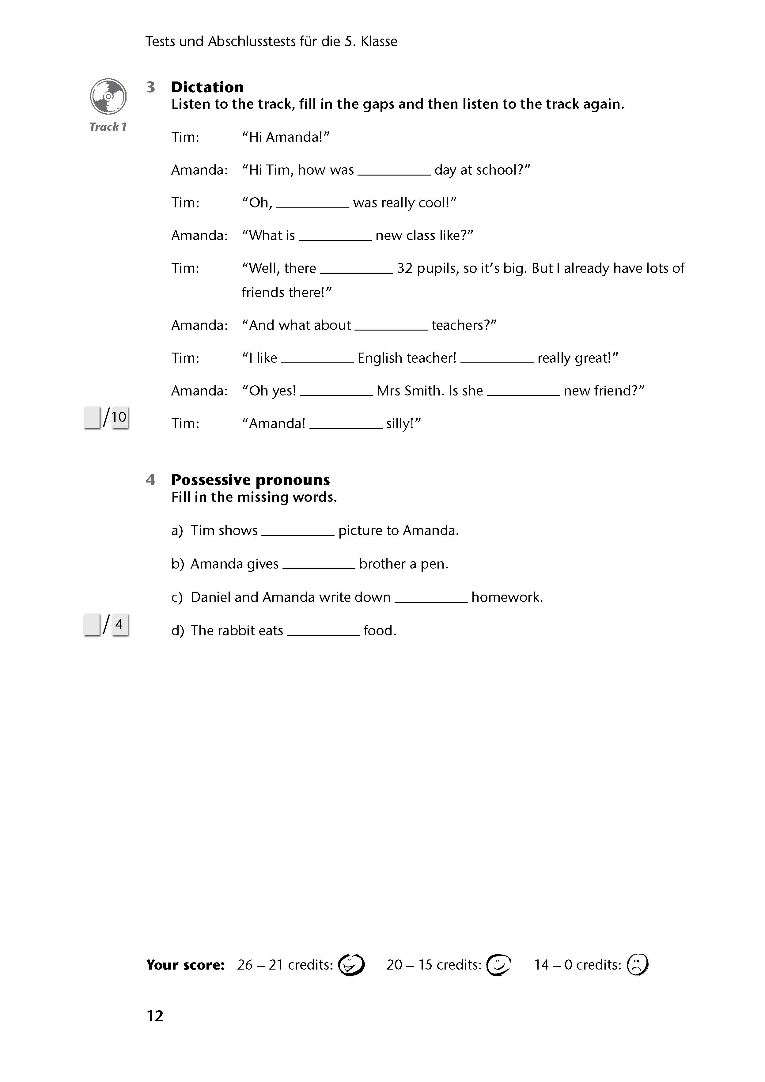 Fit in Test und Klassenarbeit – Englisch 5./6. Klasse Gymnasium