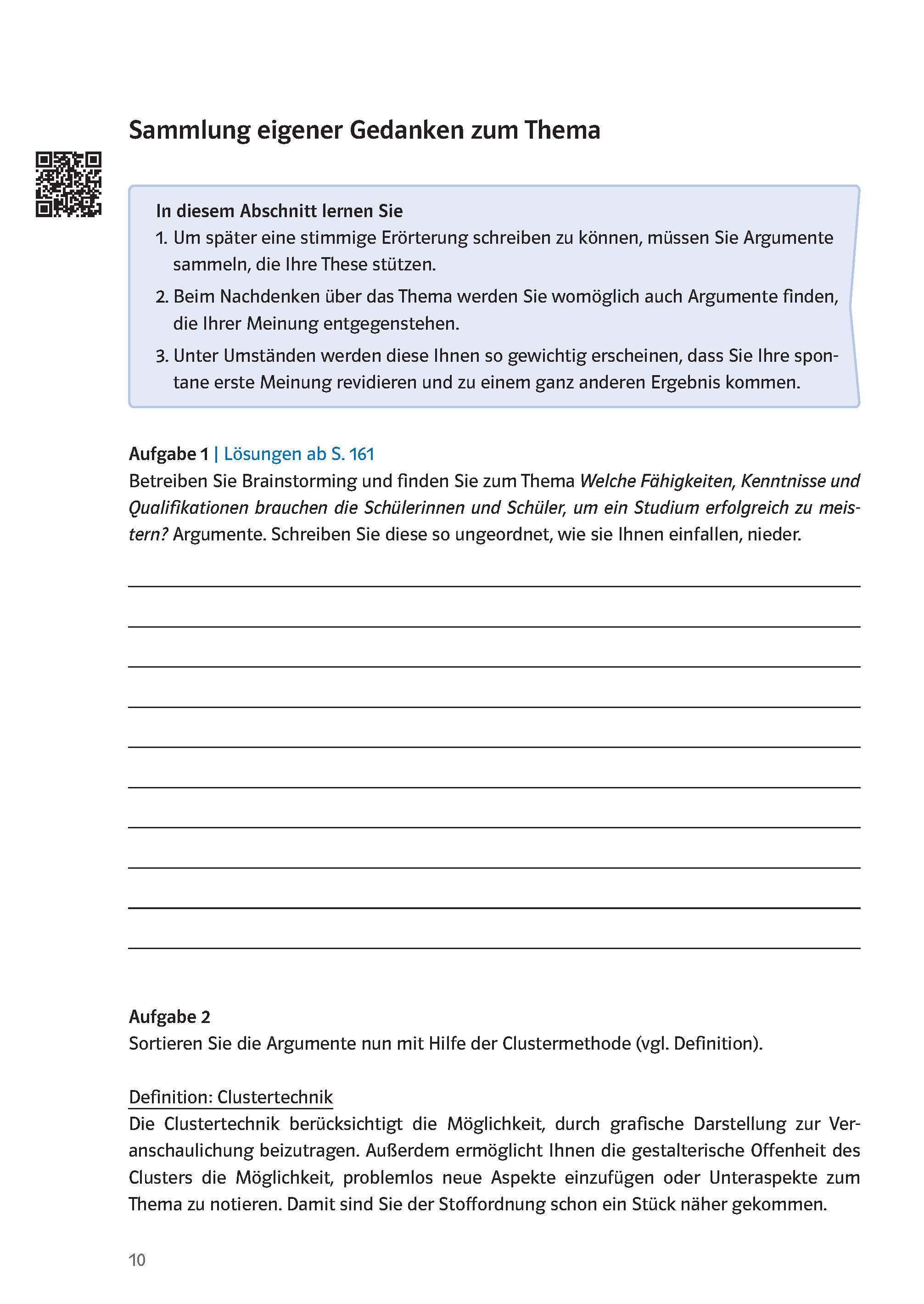 Klett Klausur-Training - Deutsch Erörterung Klett Klausur-Training - Deutsch Erörterung