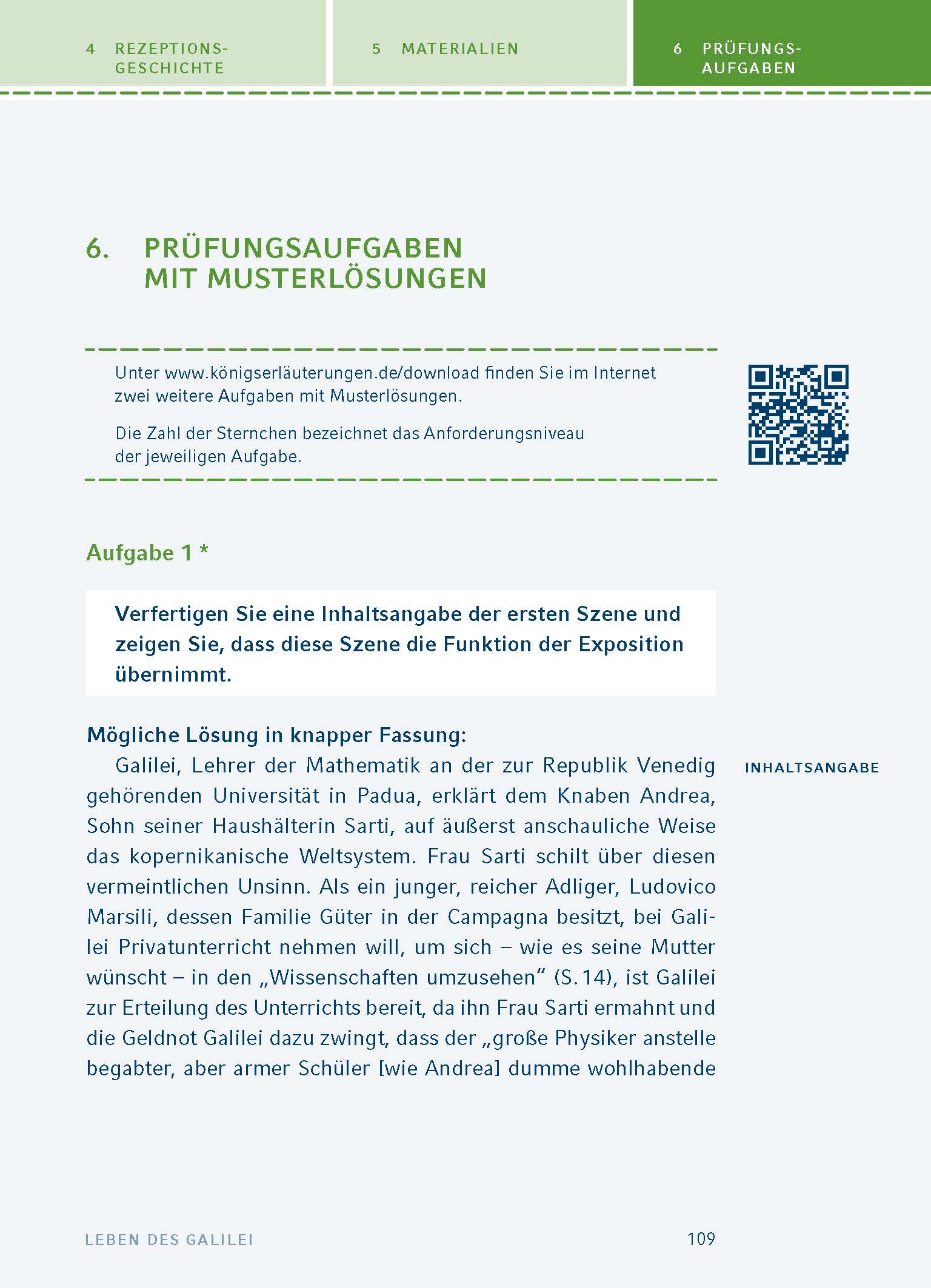 Leben des Galilei von Bertolt Brecht