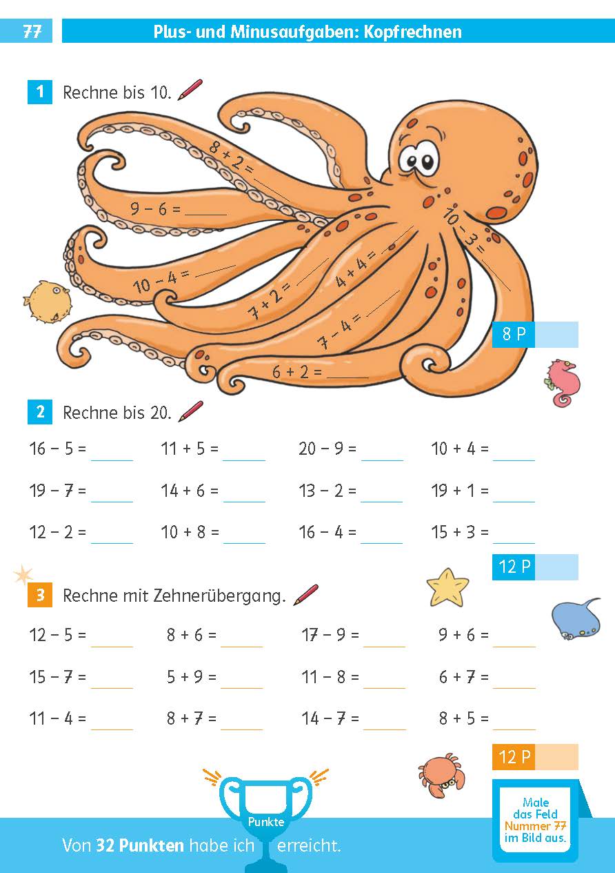 Klett Die Mathe-Helden: Mathe-Testblock So gut bin ich! 1. Klasse