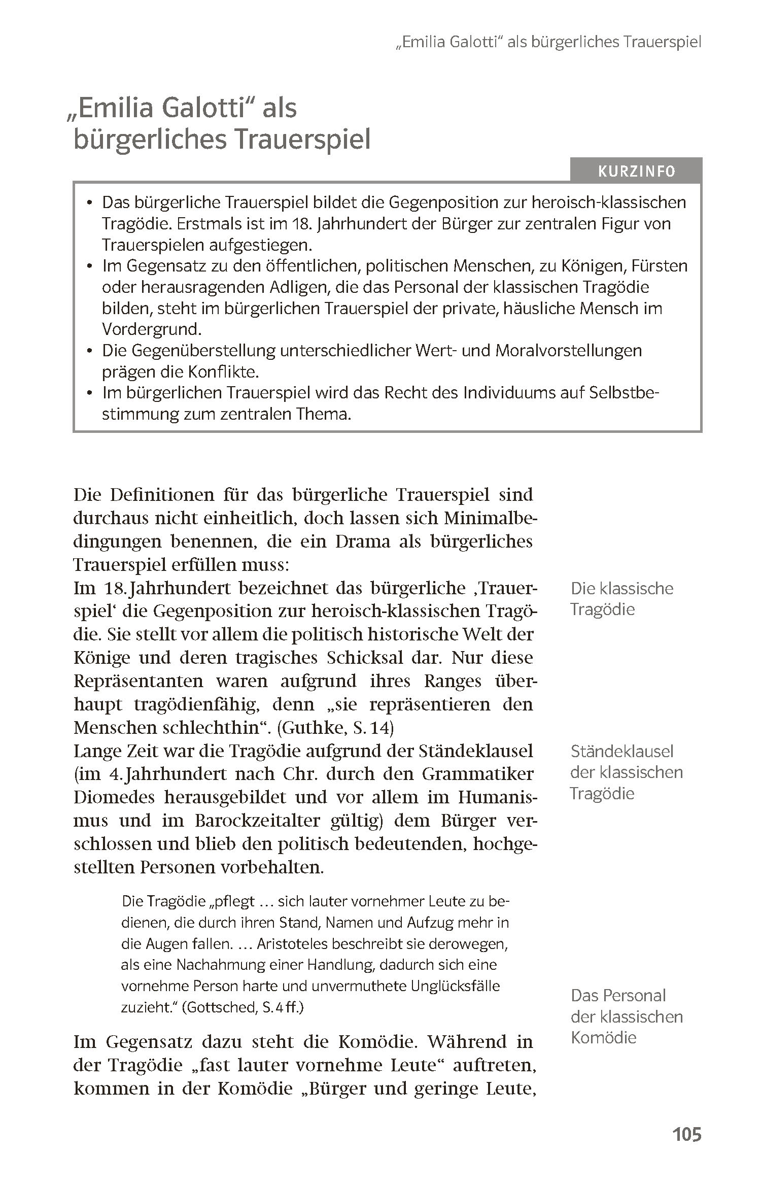 Klett Lektürehilfen Gotthold Ephraim Lessing, Emilia Galotti
