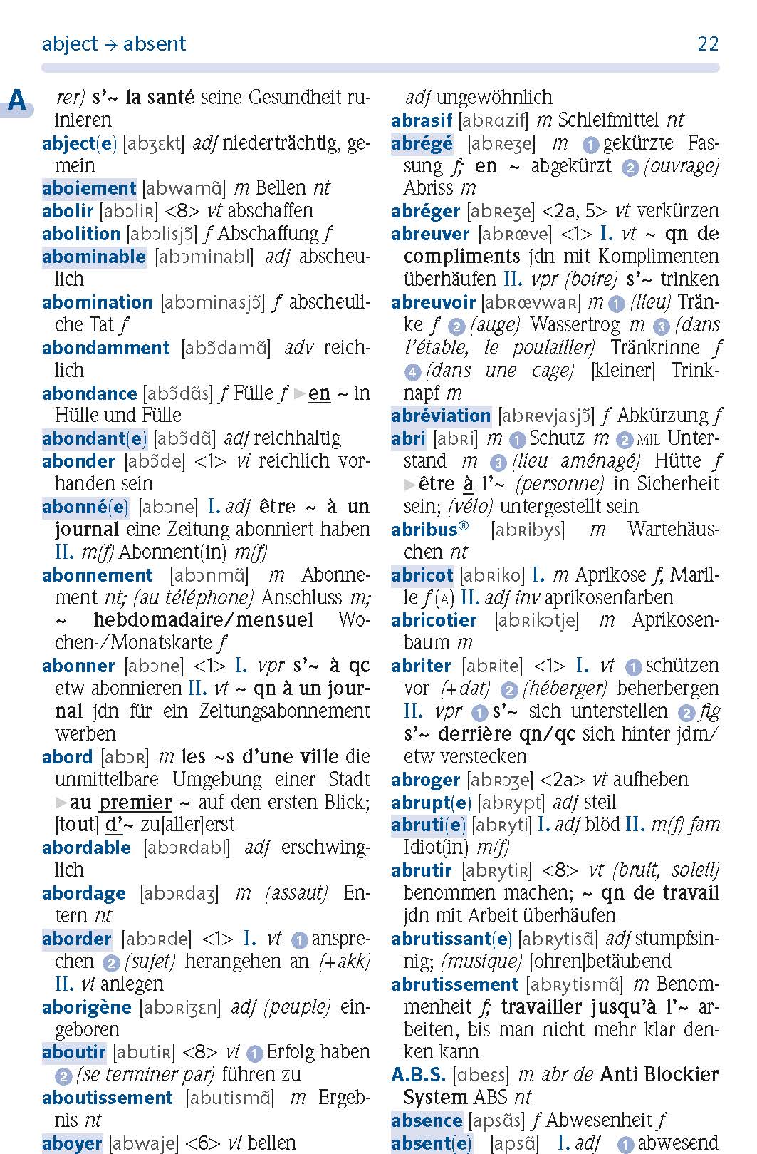 PONS Schulwörterbuch Französisch