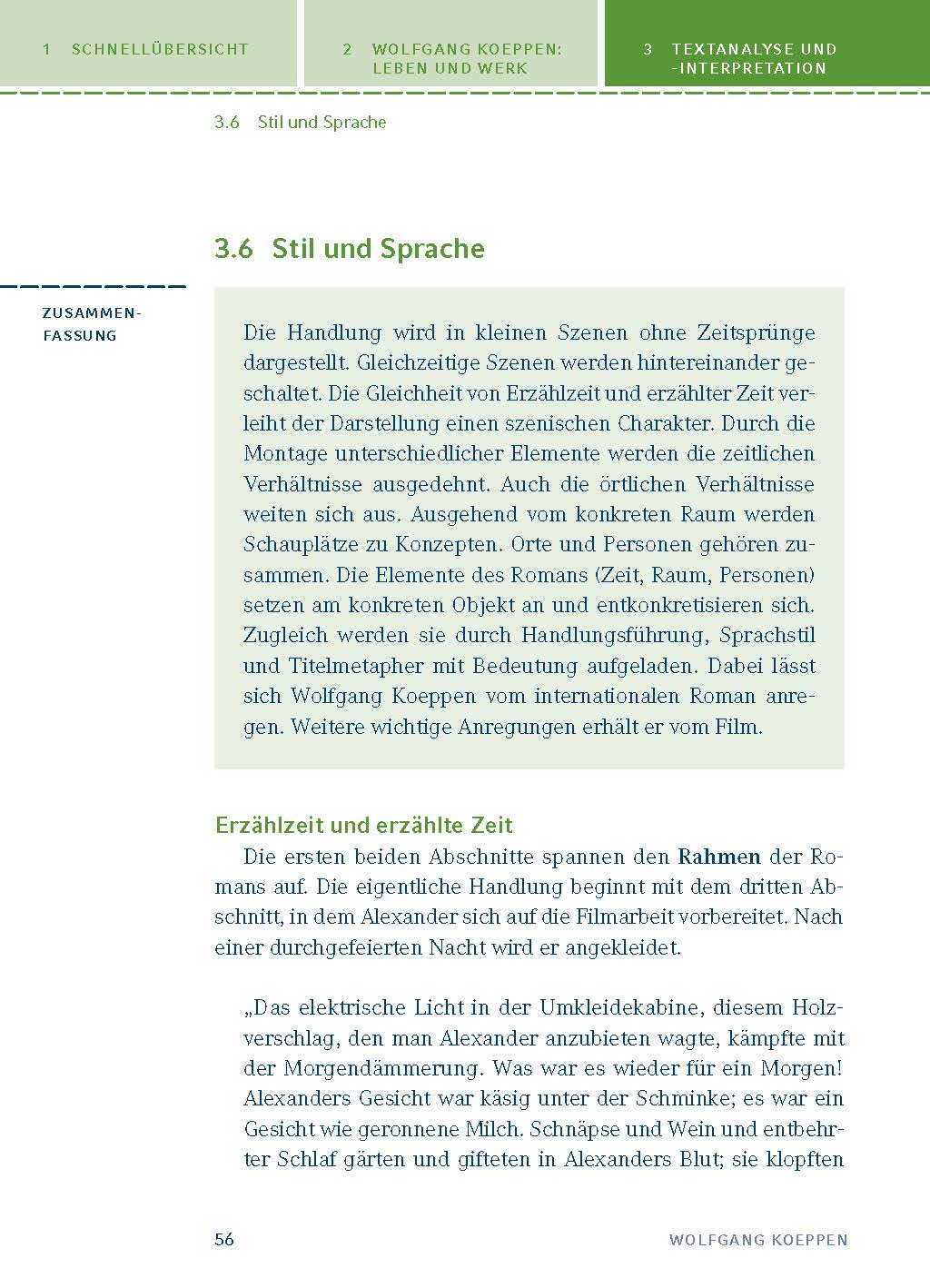 Tauben im Gras von Wolfgang Koeppen