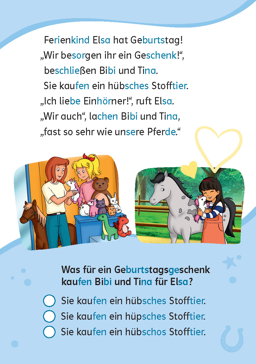 Lesefuchs Bibi & Tina: Leserätsel Lesestufe 2, Band 1