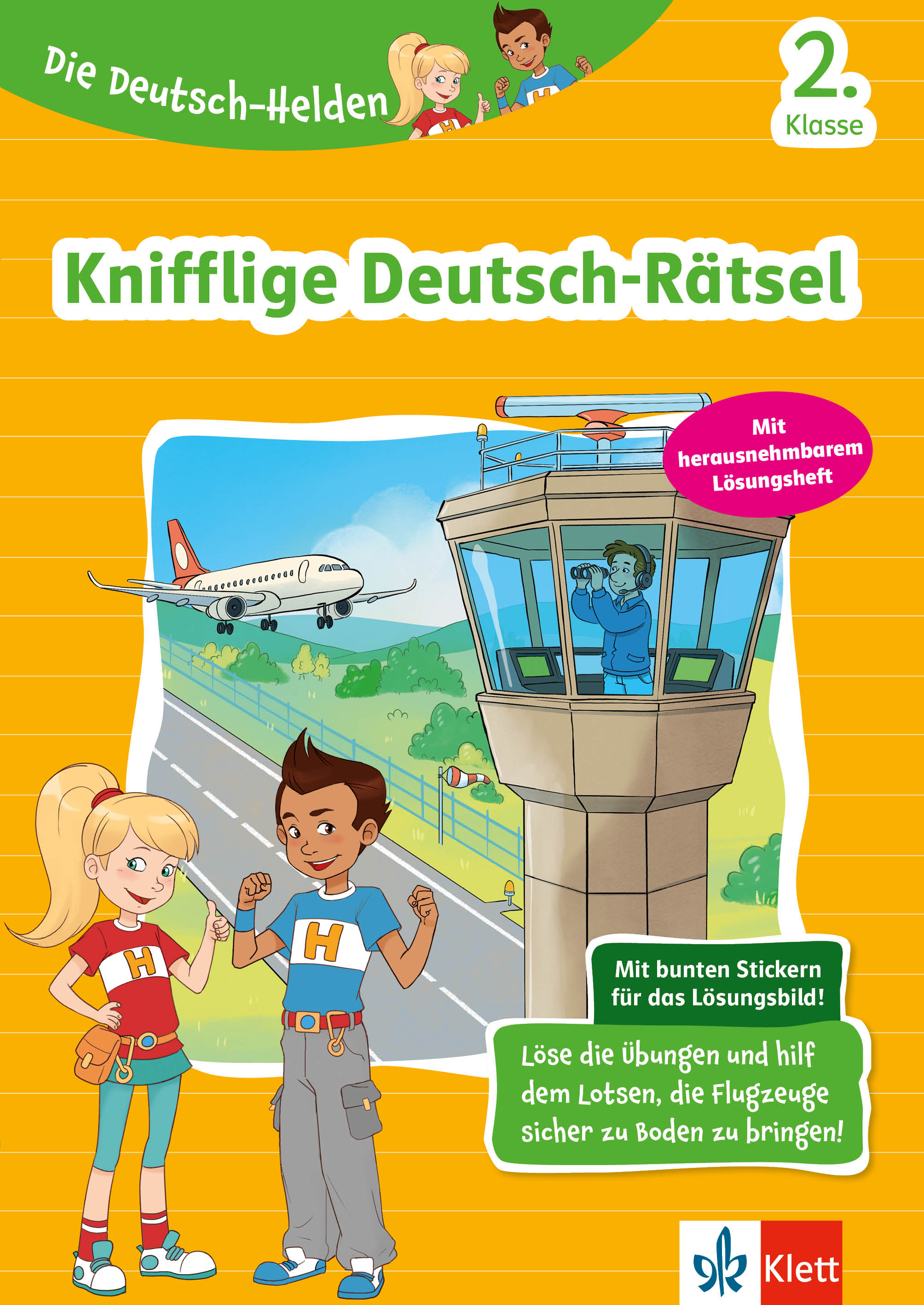 Klett Die Deutsch-Helden: Knifflige Deutsch-Rätsel 2. Klasse
